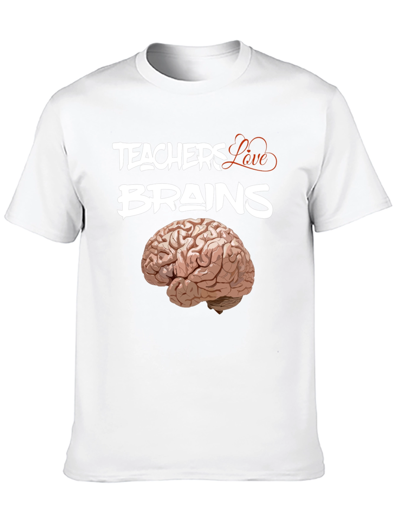 Black Teachers Love Brains Graphic T-Shirt view 10