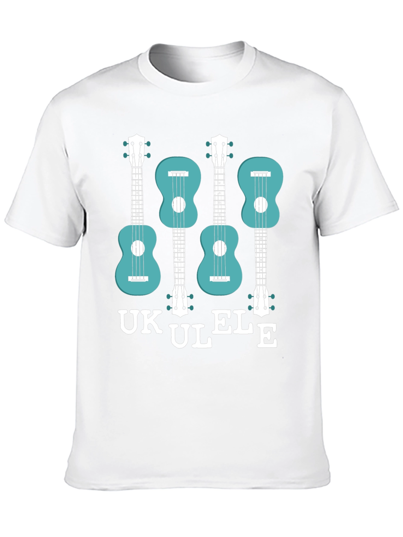 Black Ukulele Graphic T-Shirt - Musical Instrument Tee view 10