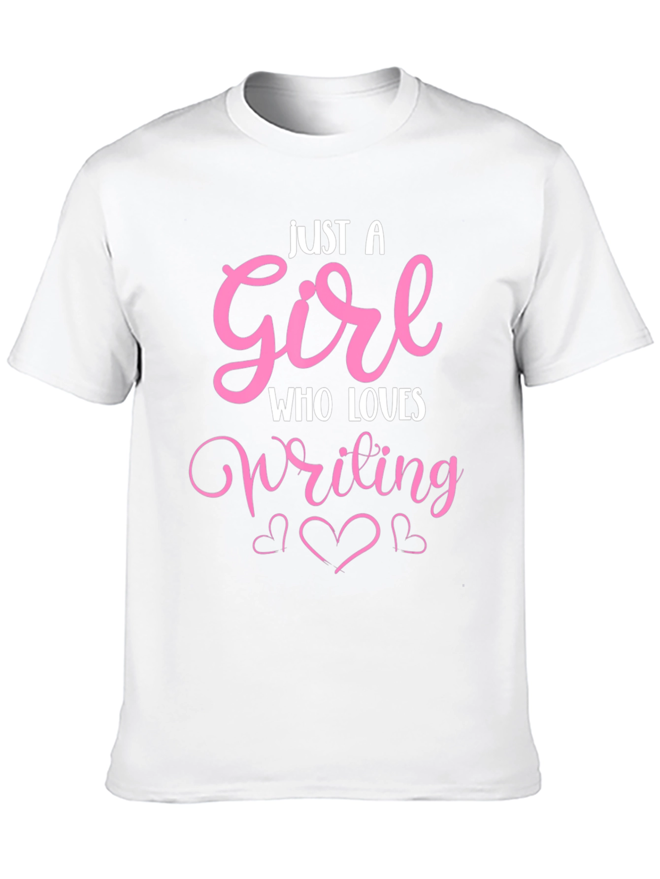 Black Just a Girl Who Loves Writing T-Shirt view 10