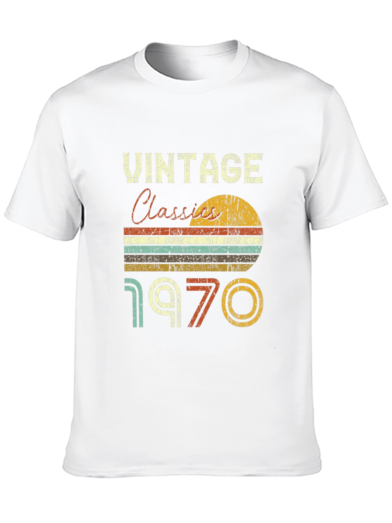Black Vintage Classics 1970 Retro T-Shirt view 10