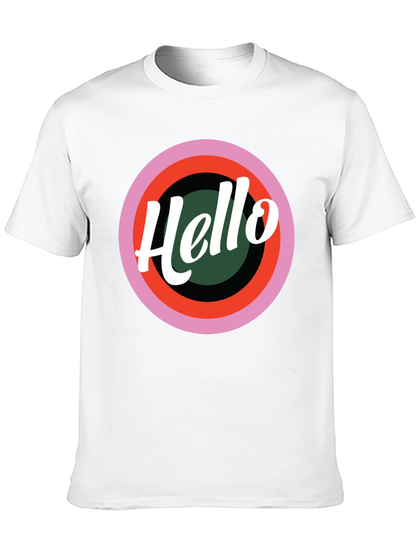 Black Hello Retro Graphic Tee - Stylish Casual T-Shirt view 10