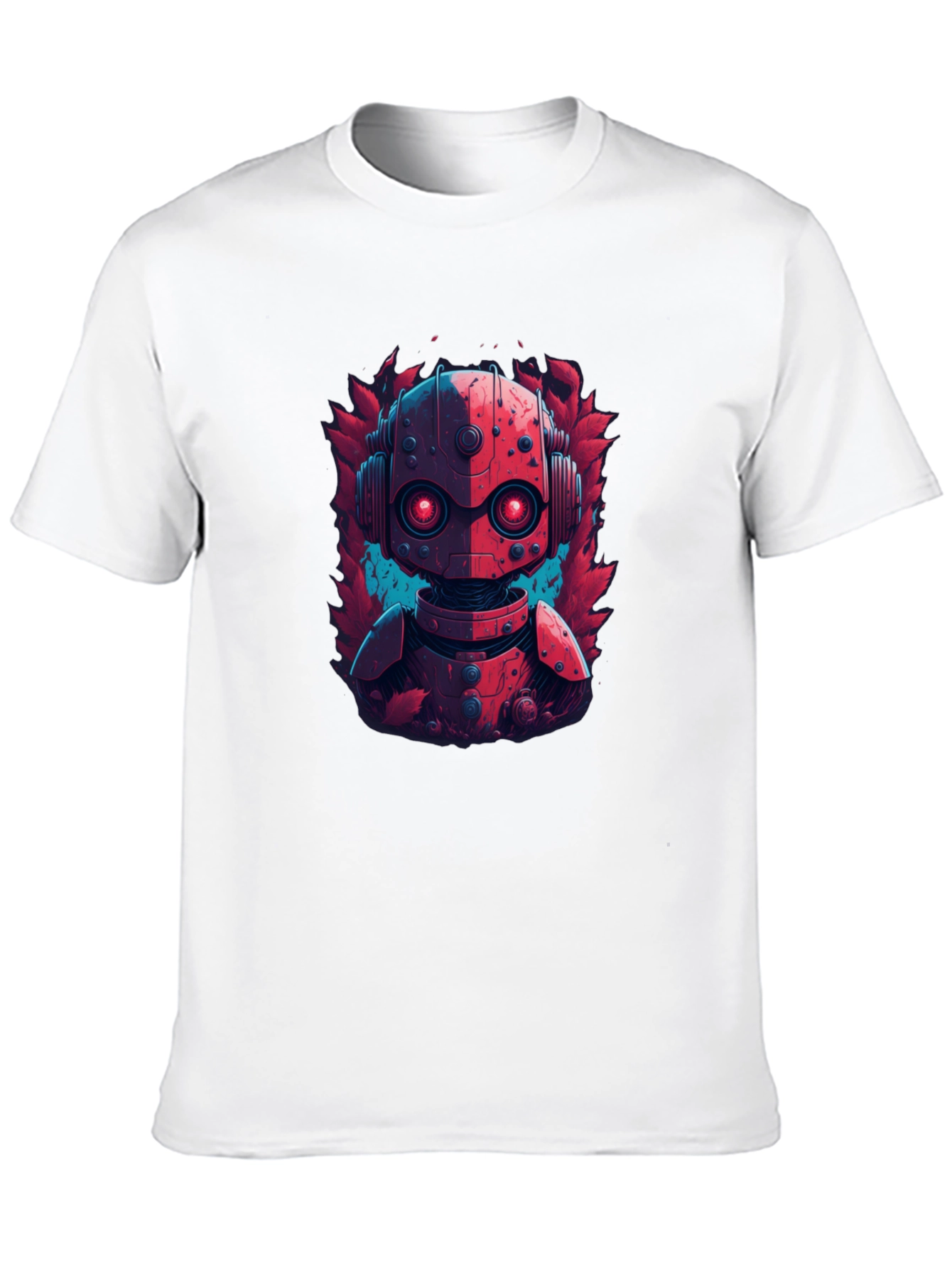 Black Robot Graphic Tee - Cool Design view 10