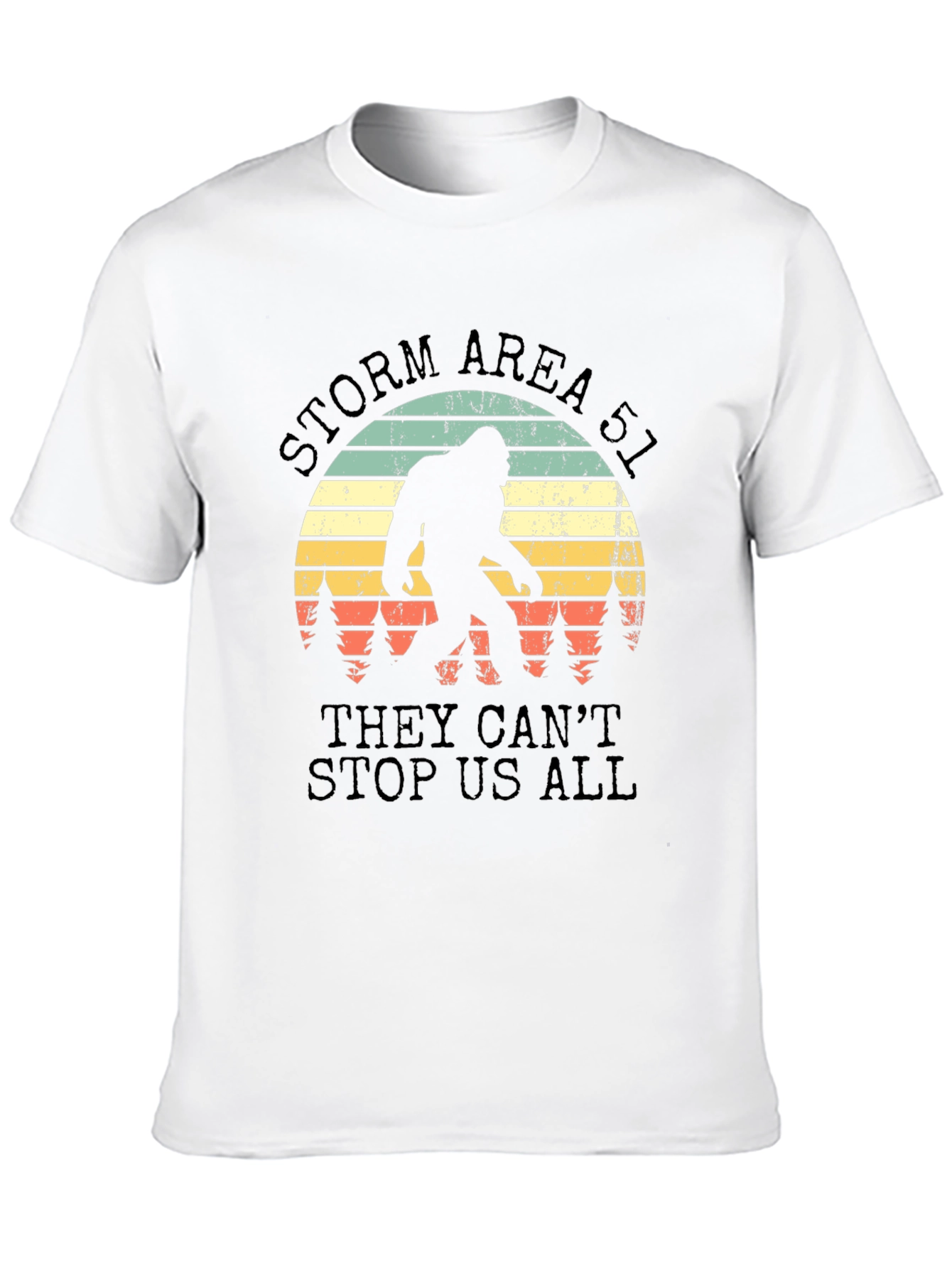 Black Storm Area 51 Bigfoot T-Shirt view 10