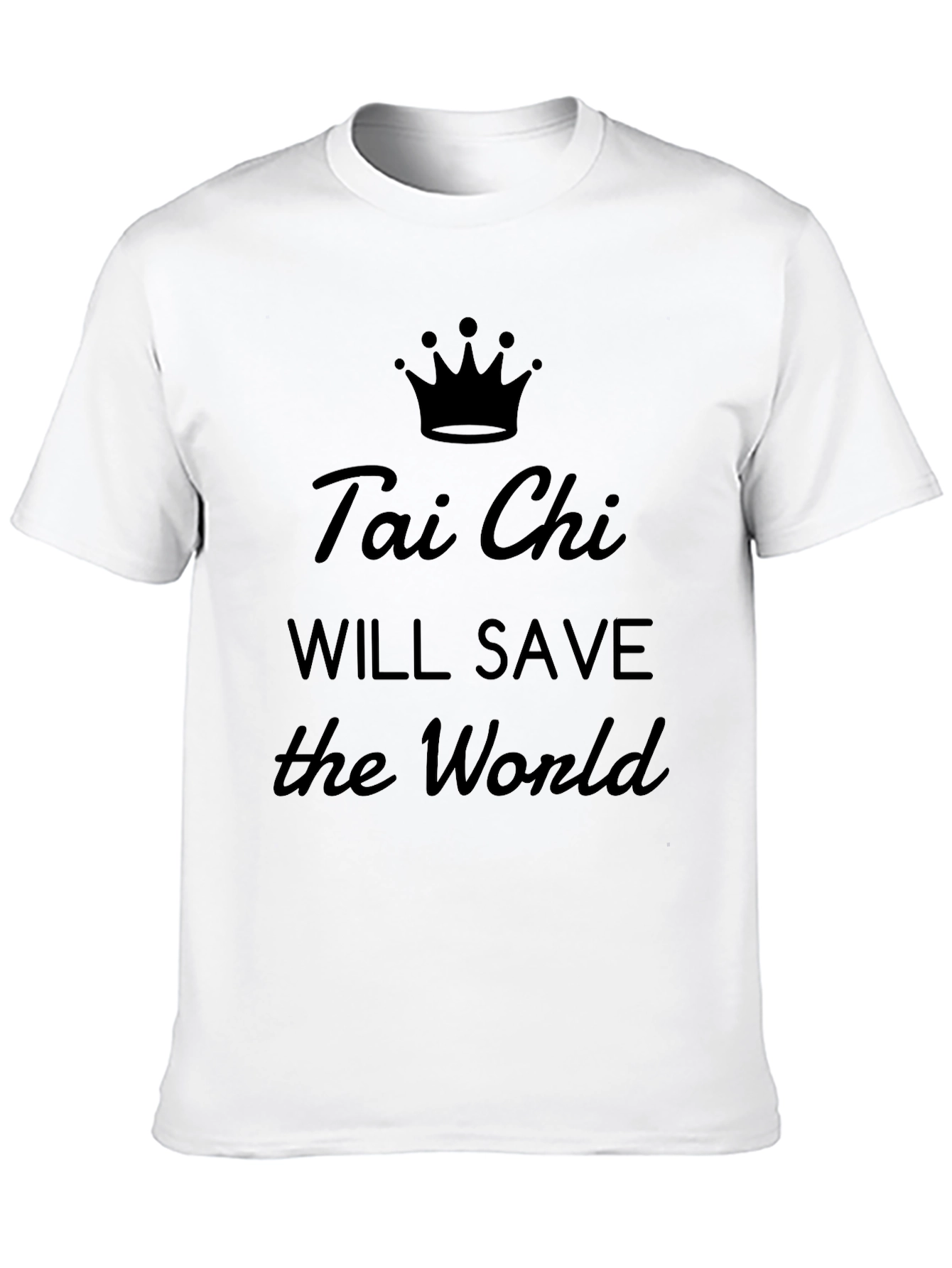Black Tai Chi Will Save The World Graphic Tee view 10