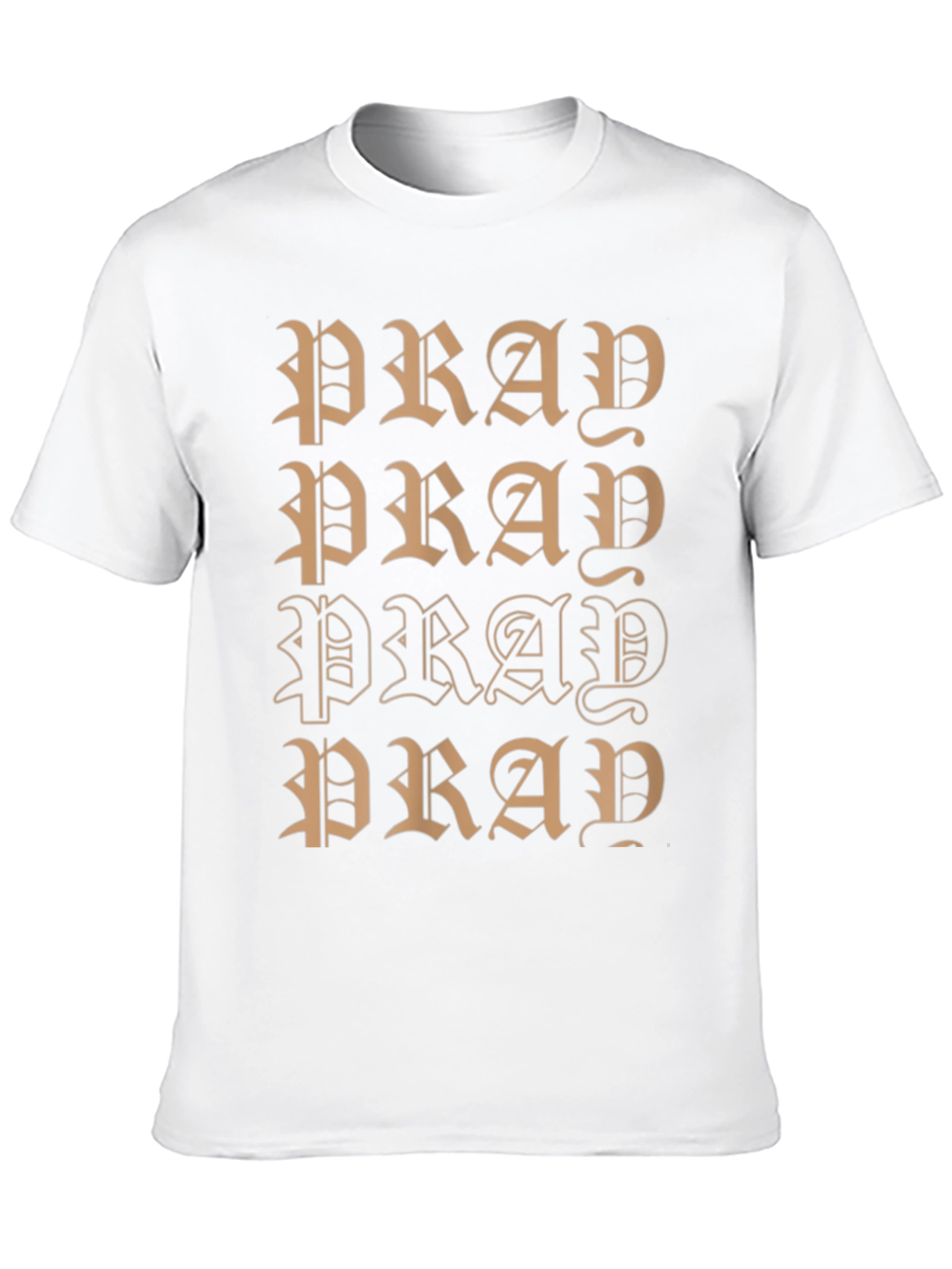 Black Pray Graphic Black T-Shirt view 10