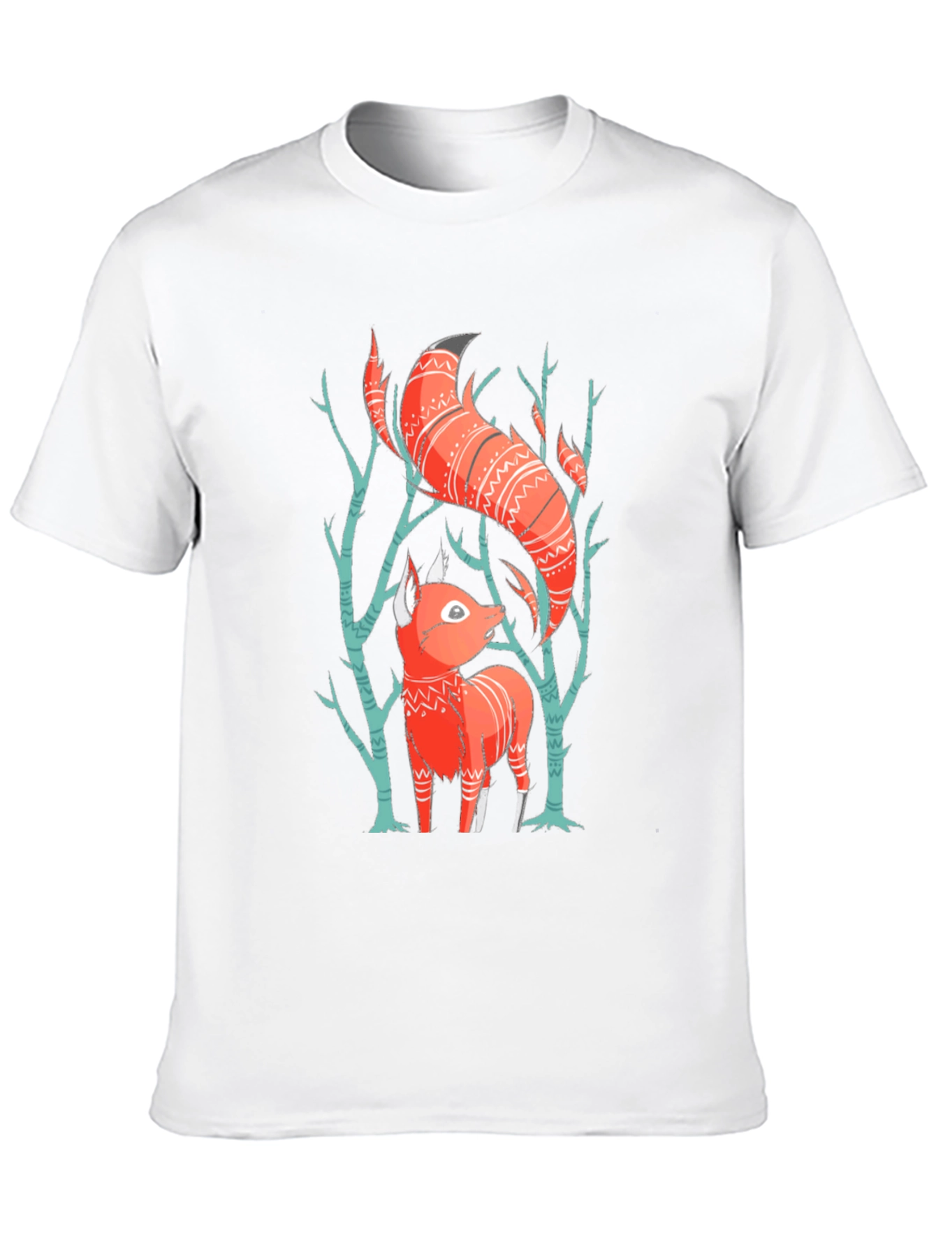 Black Fox Graphic Tee - Forest Animal Shirt view 10
