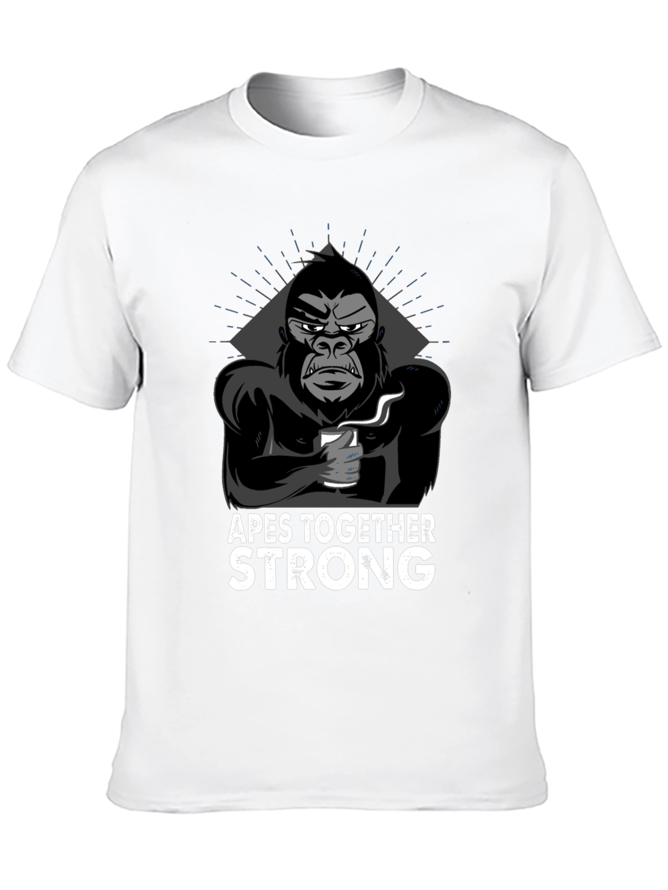 Black Apes Together Strong Graphic T-Shirt view 10