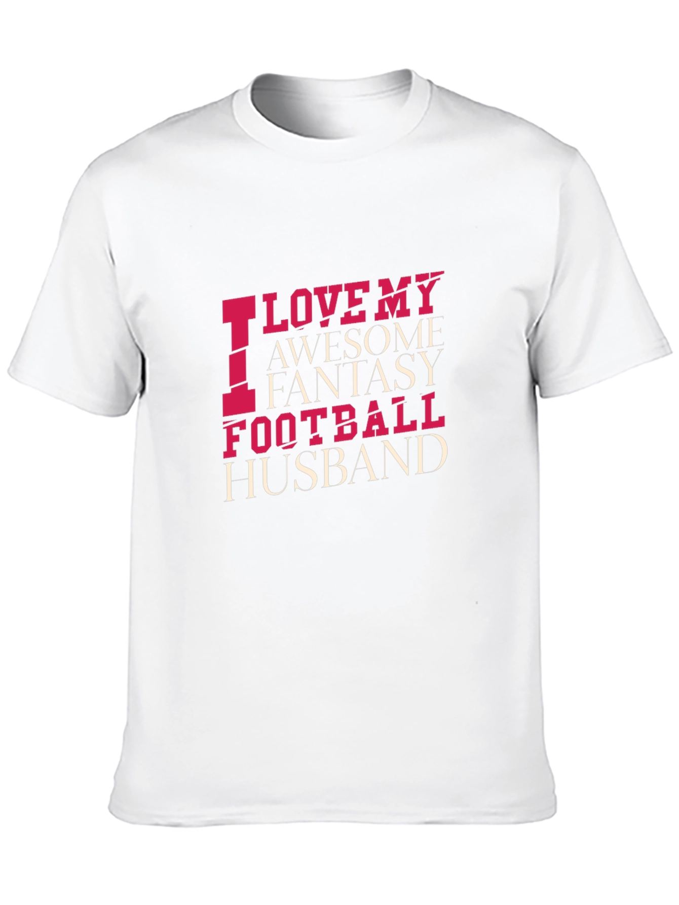 Black Funny Football Husband T-Shirt view 10