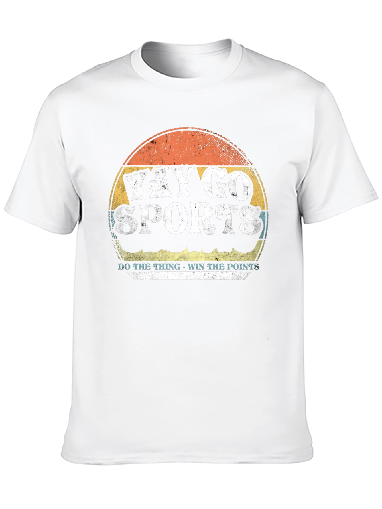 Black Yay Go Sports Tee - Retro Style Graphic T-Shirt view 10