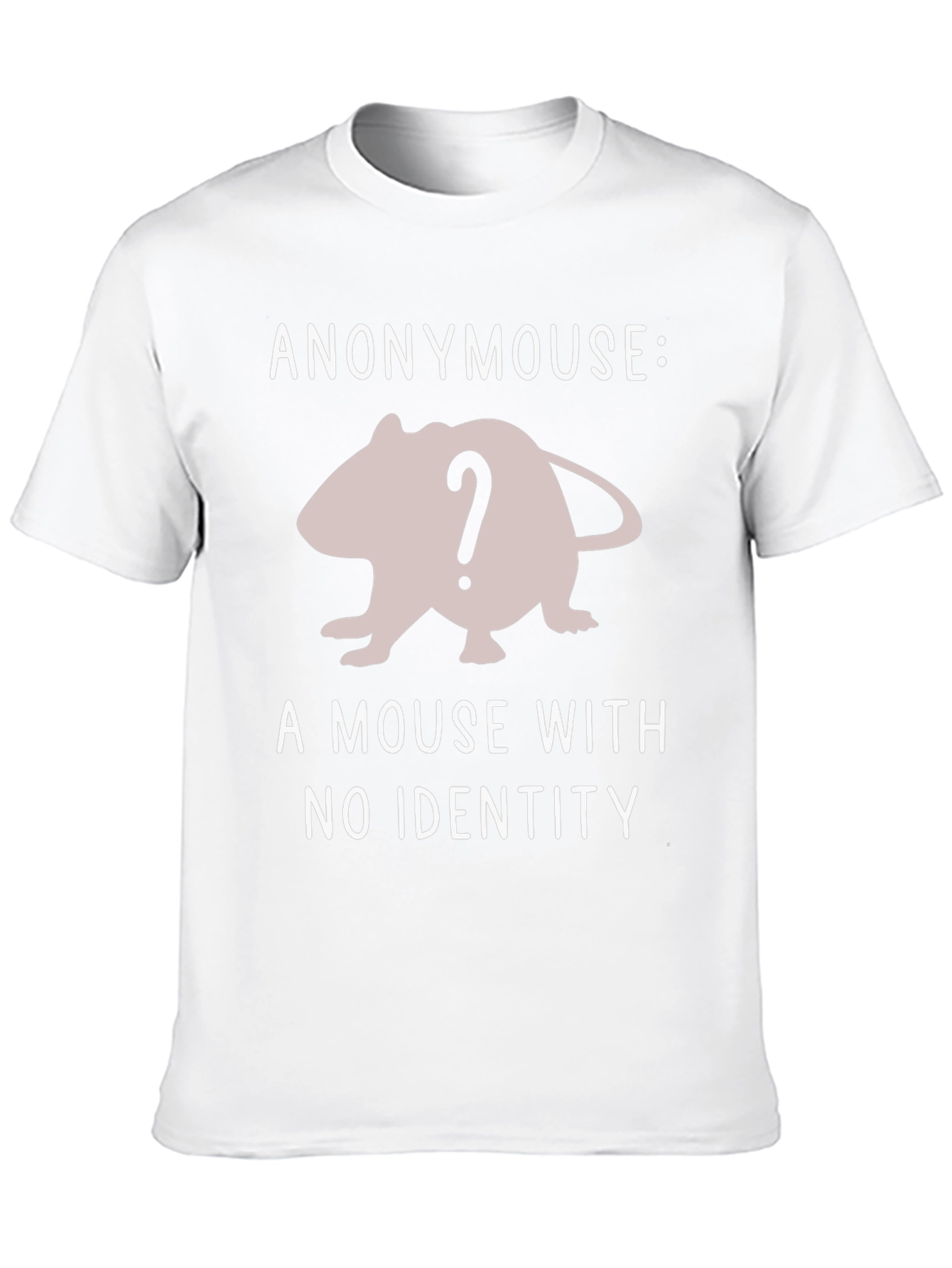 Black Anonymouse T-Shirt - A Mouse With No Identity view 10