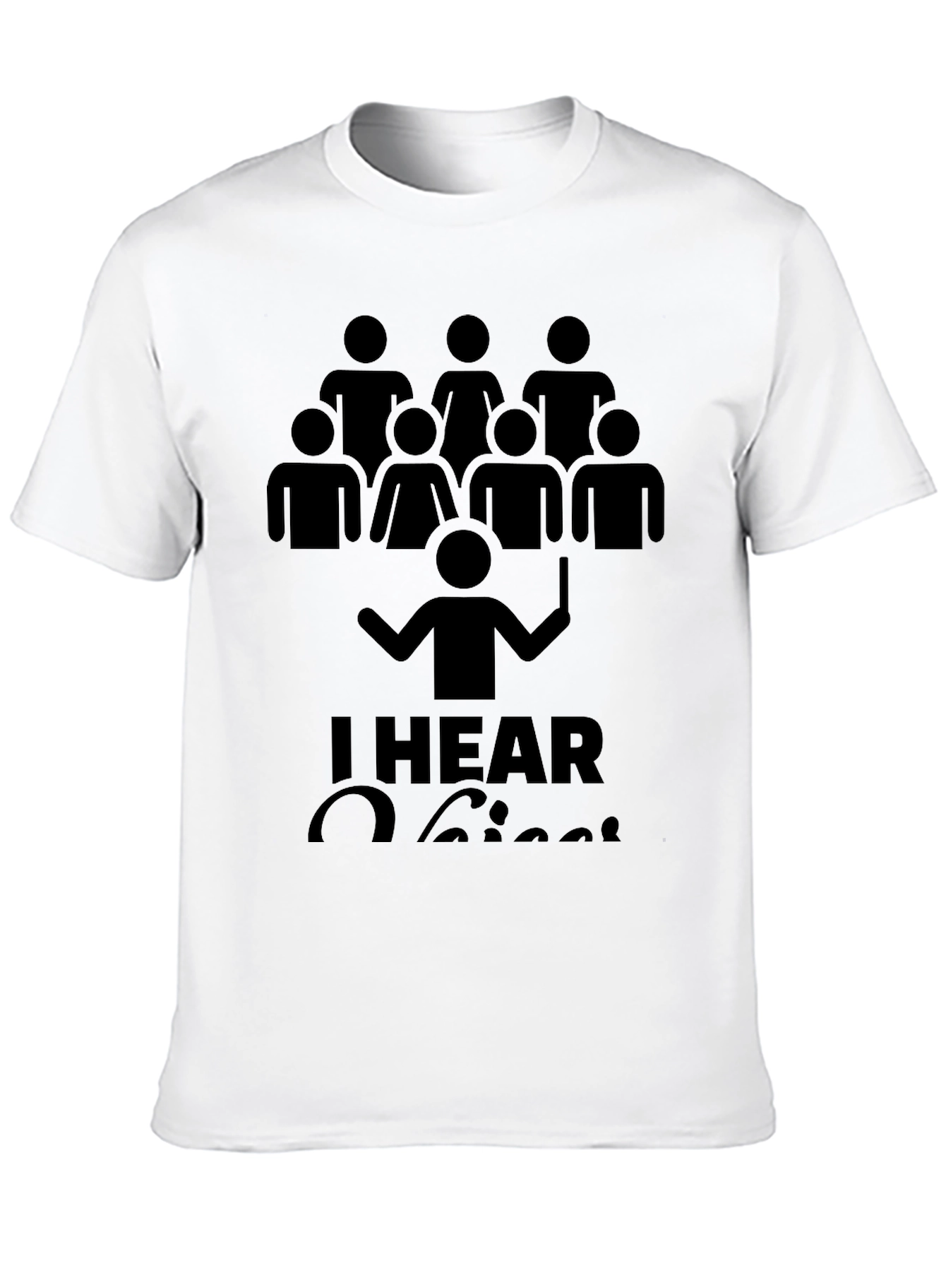 Choir T-Shirt - I Hear Voices - Funny Singer Tee - 10