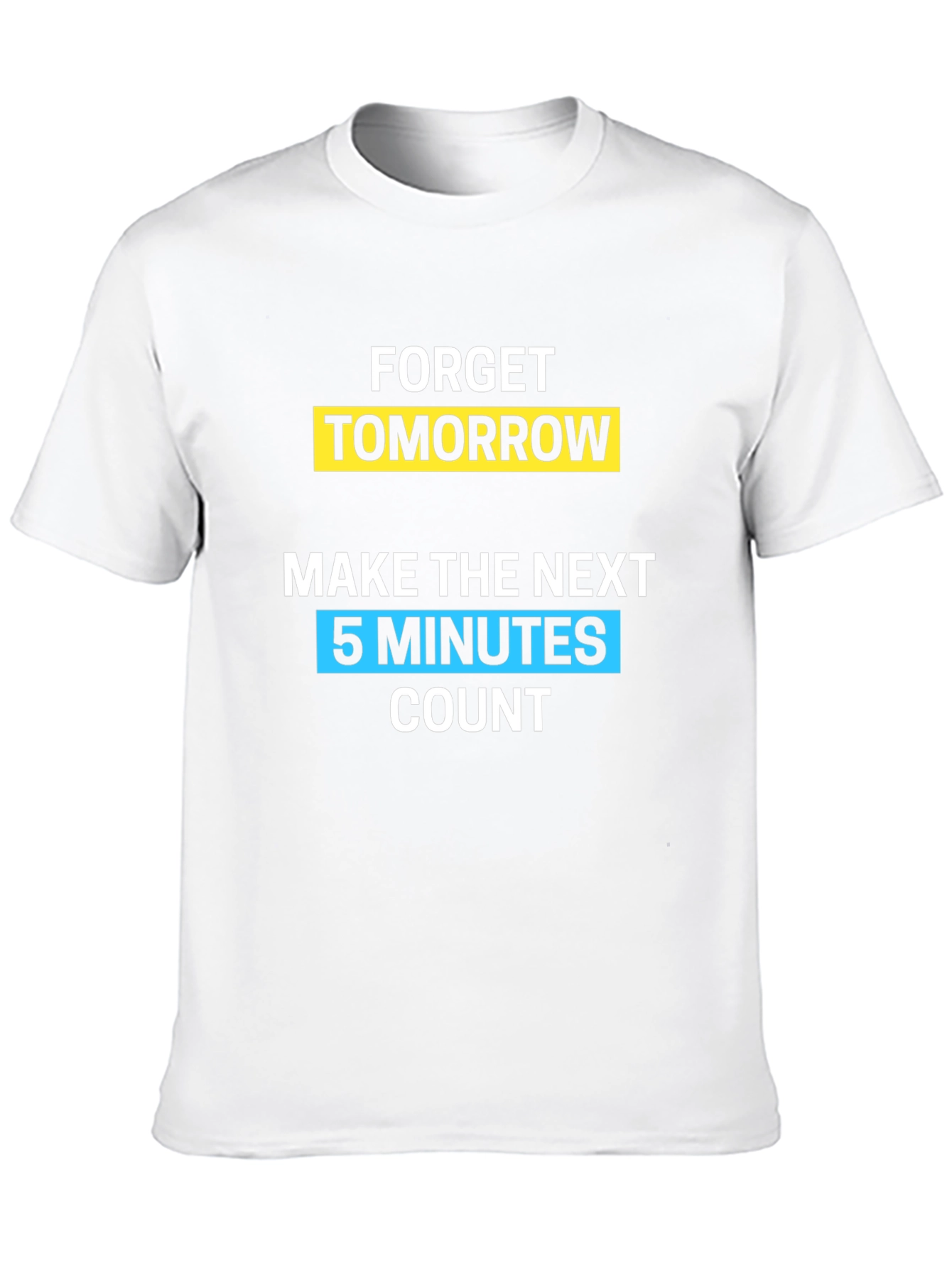 Black Forget Tomorrow Graphic Tee - Black Cotton T-Shirt view 10