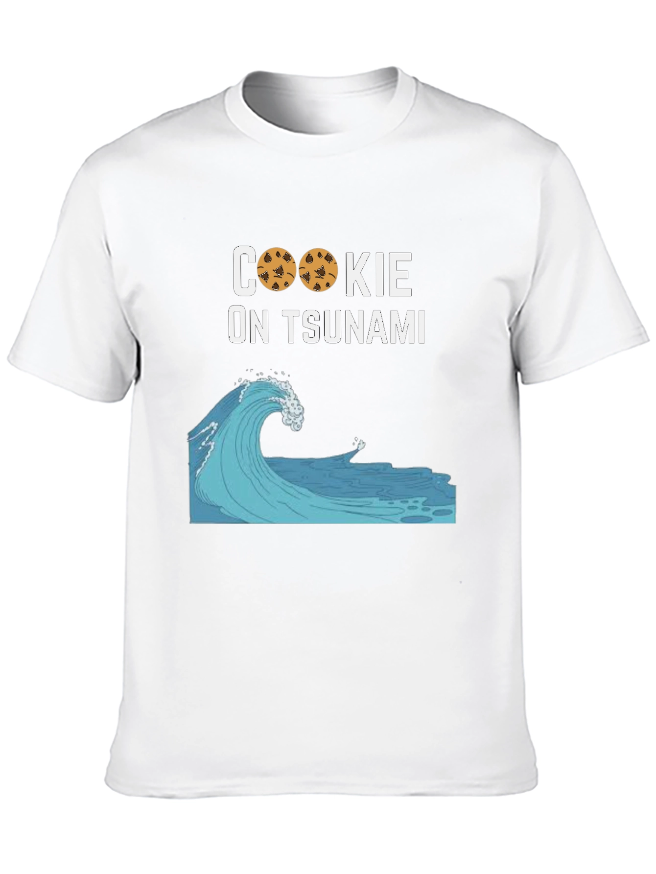 Black Cookie On Tsunami Graphic T-Shirt view 10