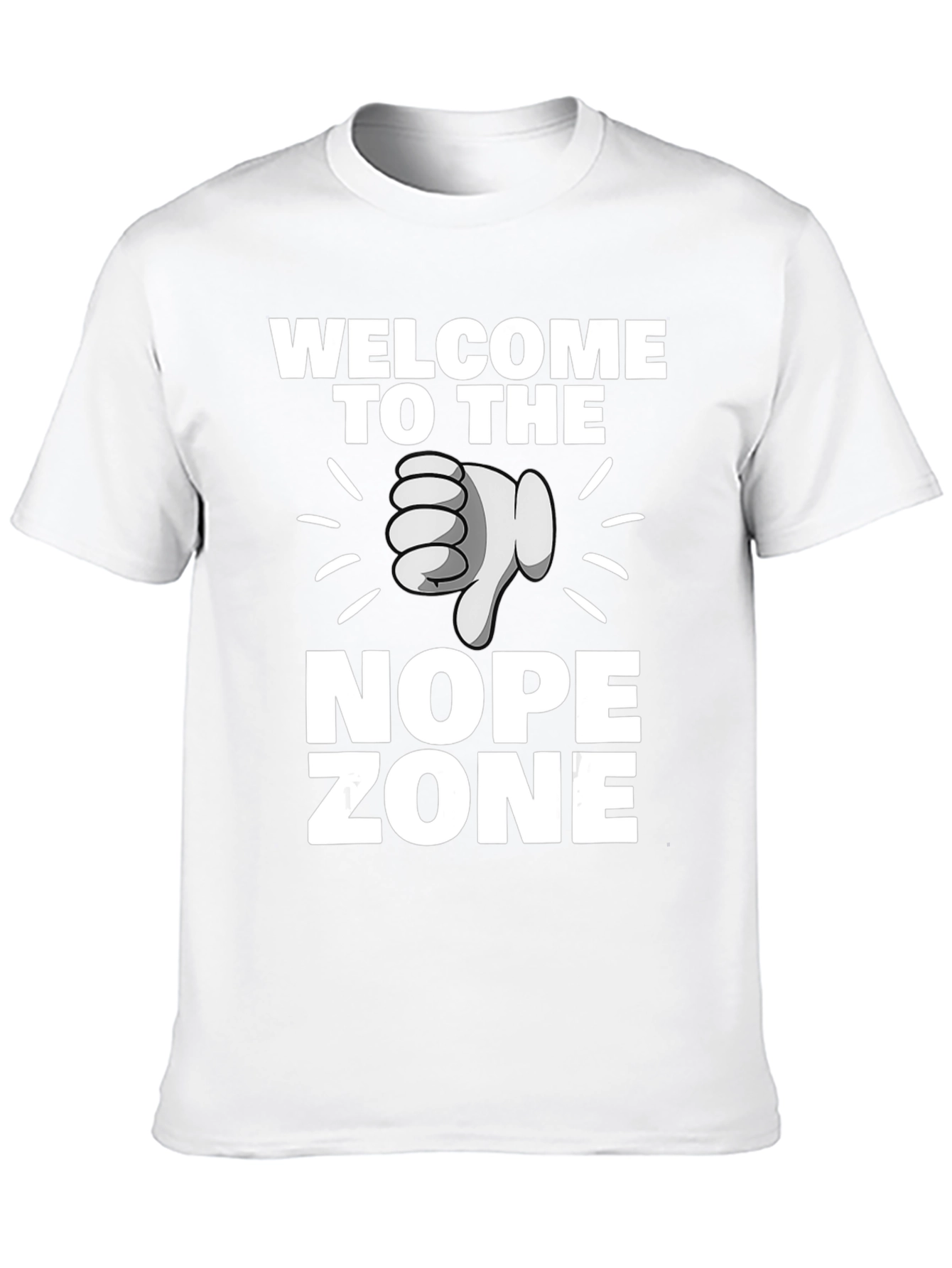 Black Welcome to the Nope Zone Black T-Shirt view 10