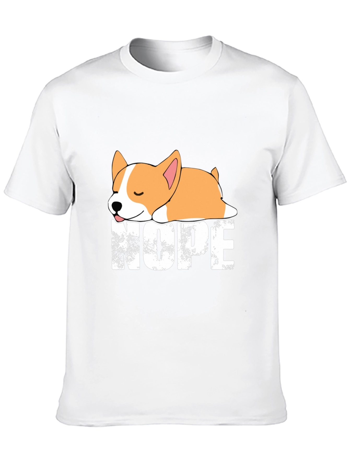 Black Nope Corgi Graphic Tee - Relaxed Fit view 10