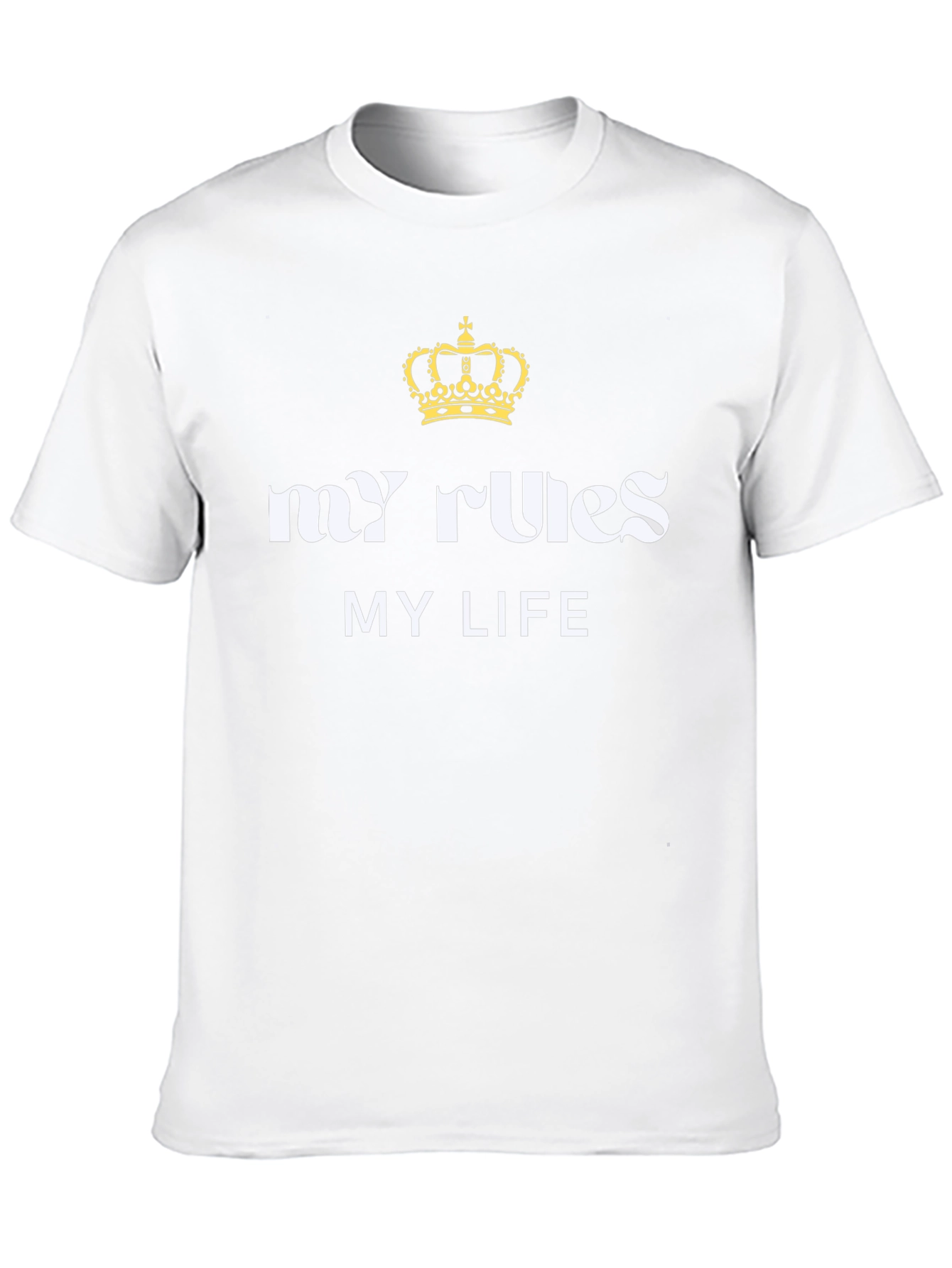 Black My Rules My Life Graphic Tee view 10