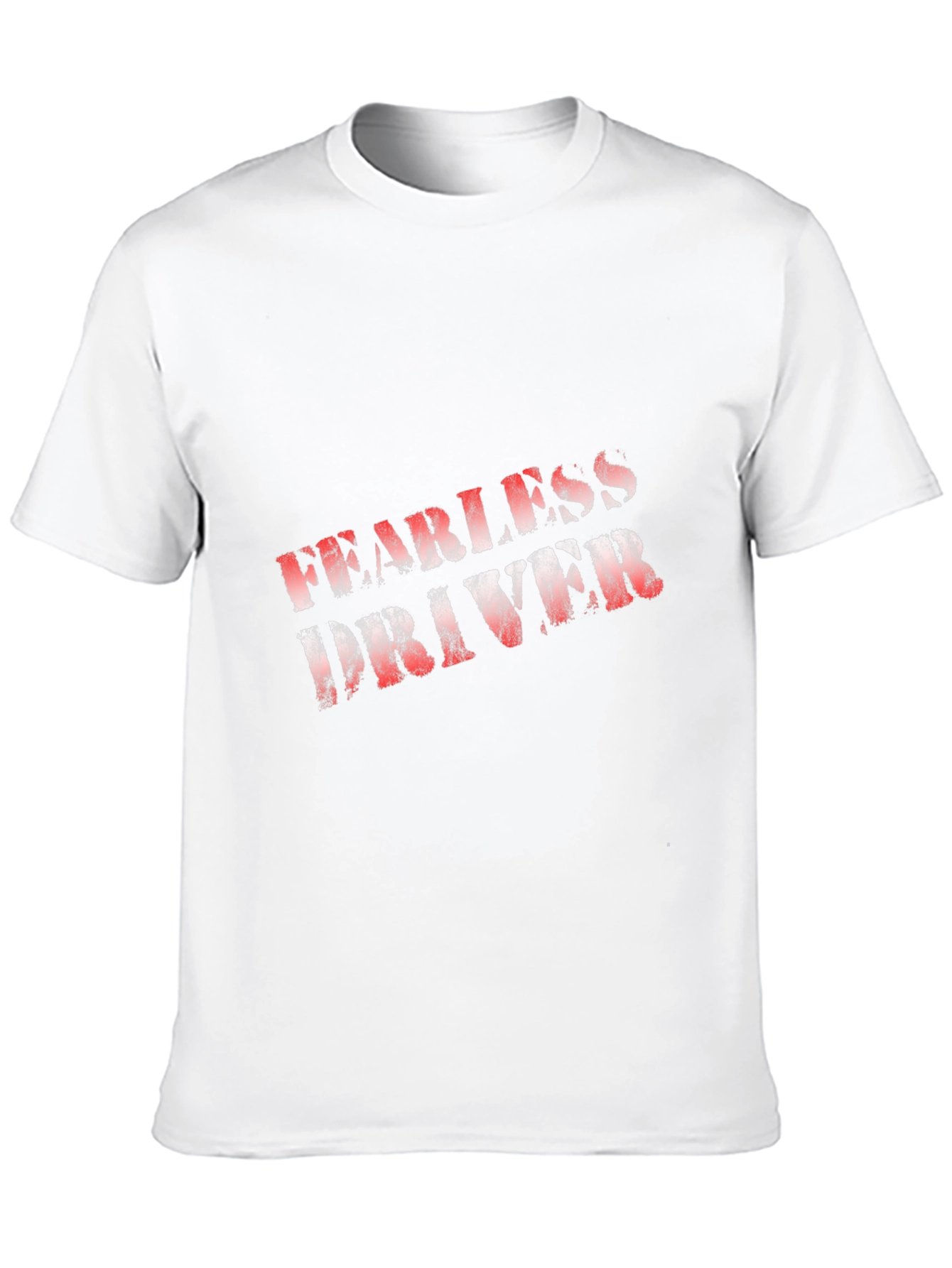 Black Fearless Driver Graphic Tee - Black Cotton Blend view 10