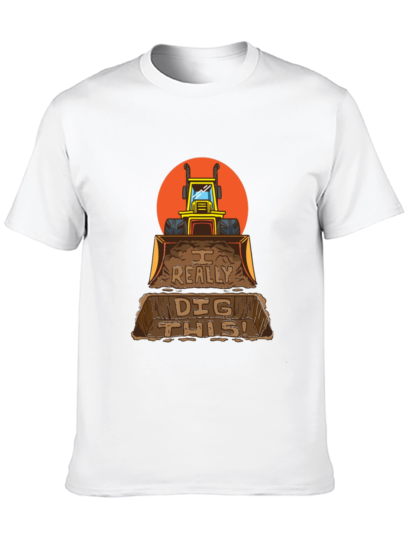 Black I Really Dig This Backhoe Loader Graphic T-Shirt view 10
