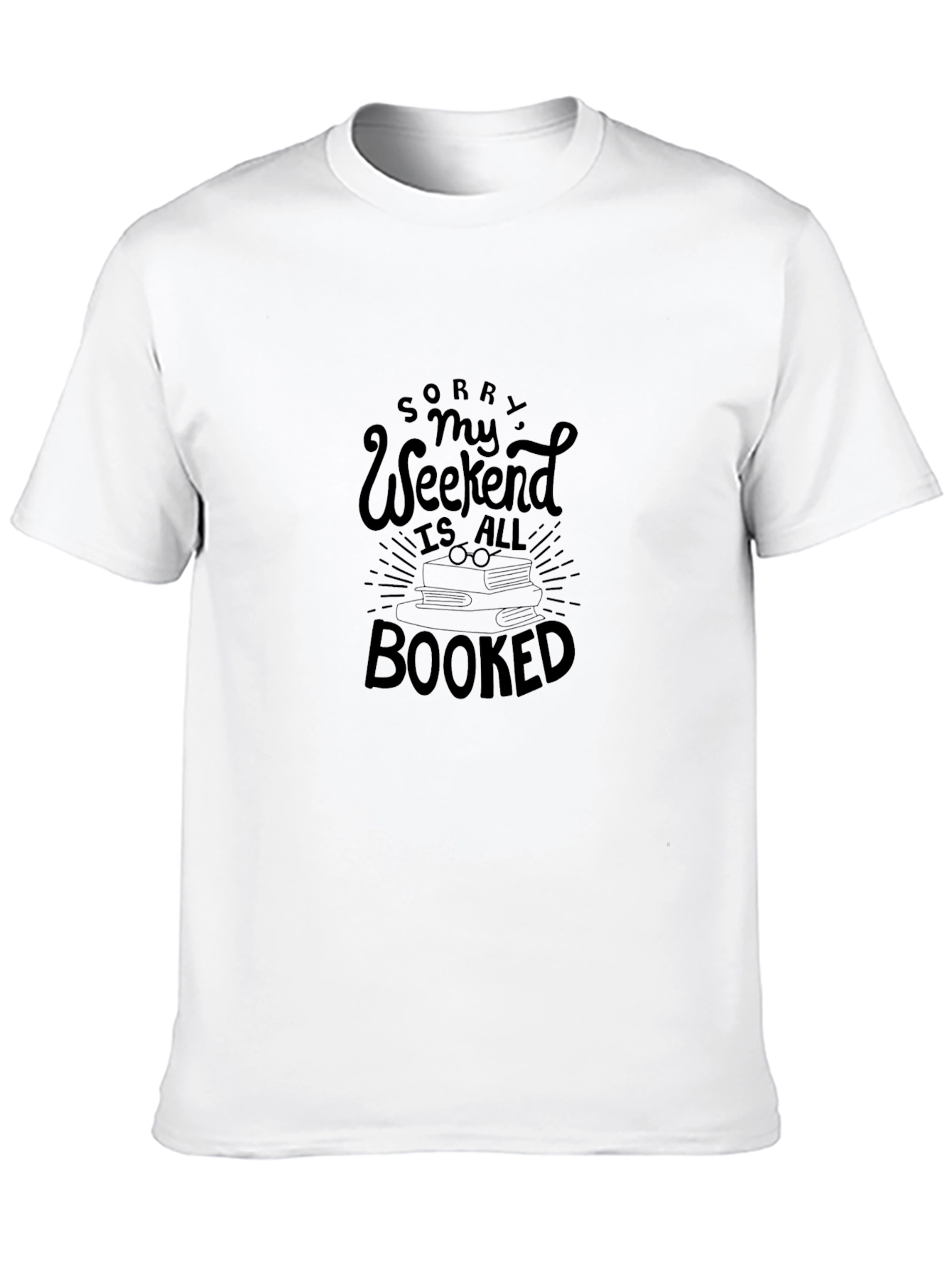 Black Booked Weekend Black T-Shirt view 10