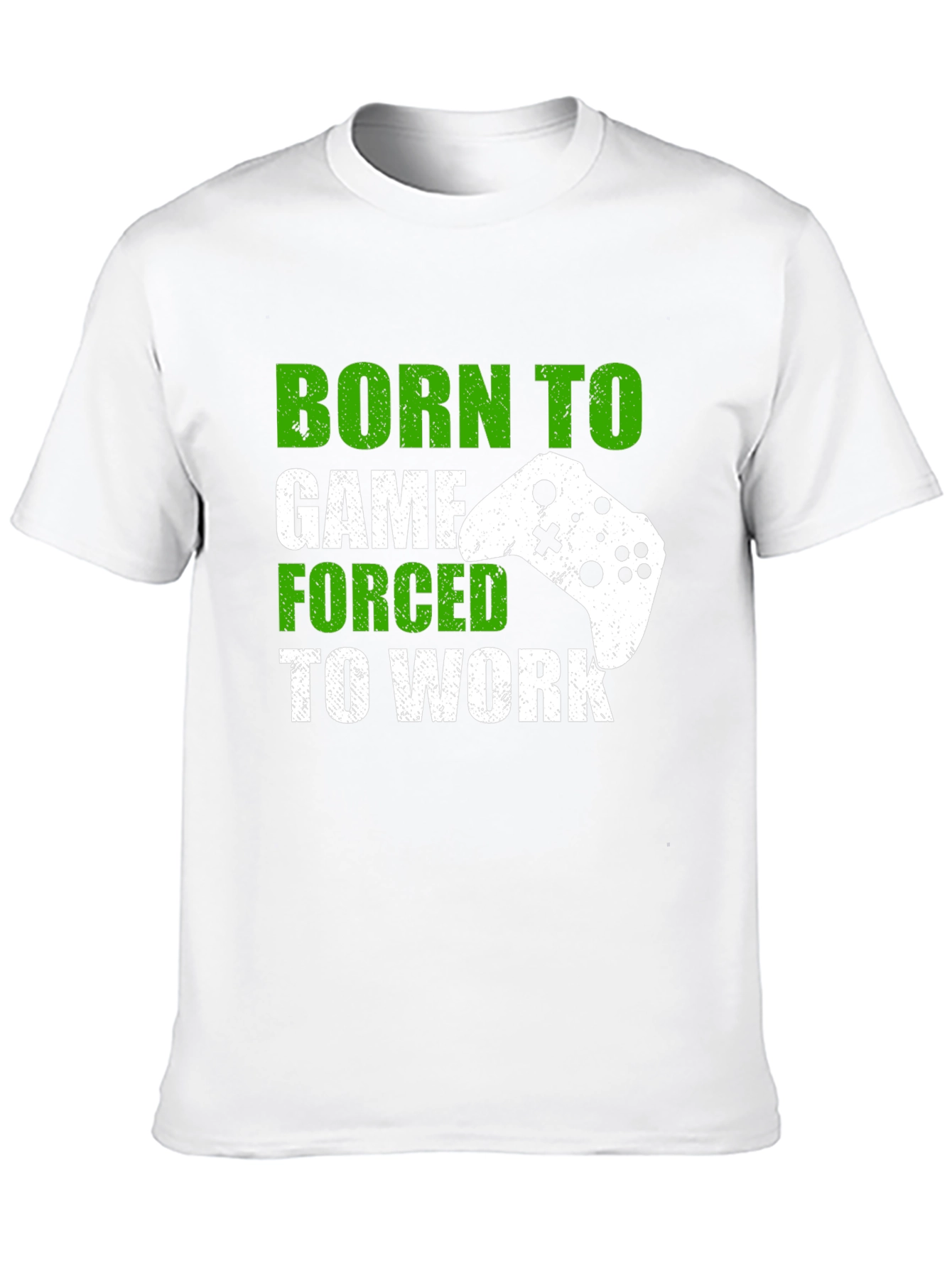 Black Born To Game T-Shirt - Gamer Tee view 10