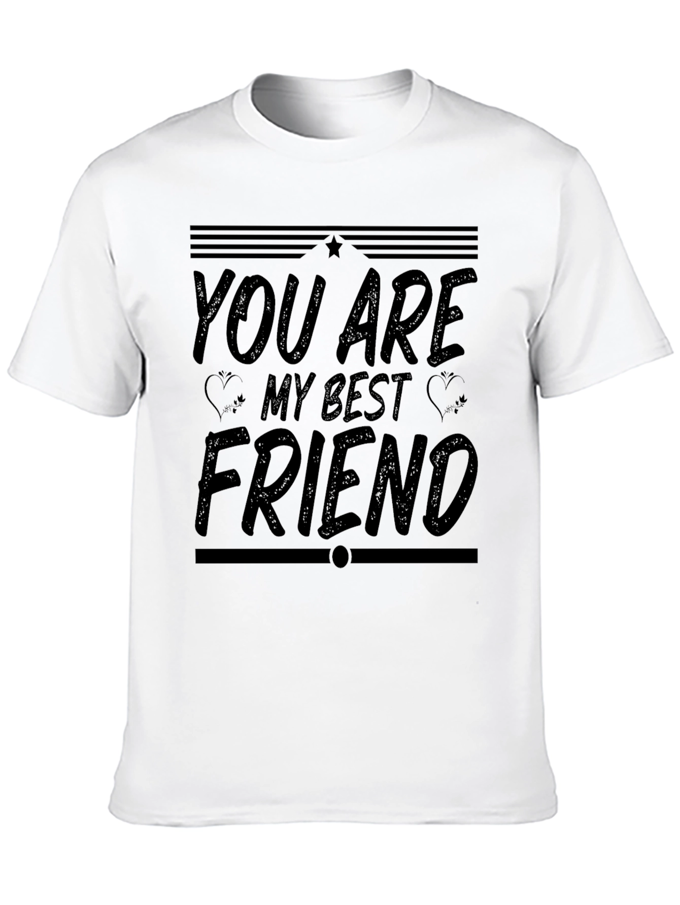 Black You Are My Best Friend Black Graphic T-Shirt view 10