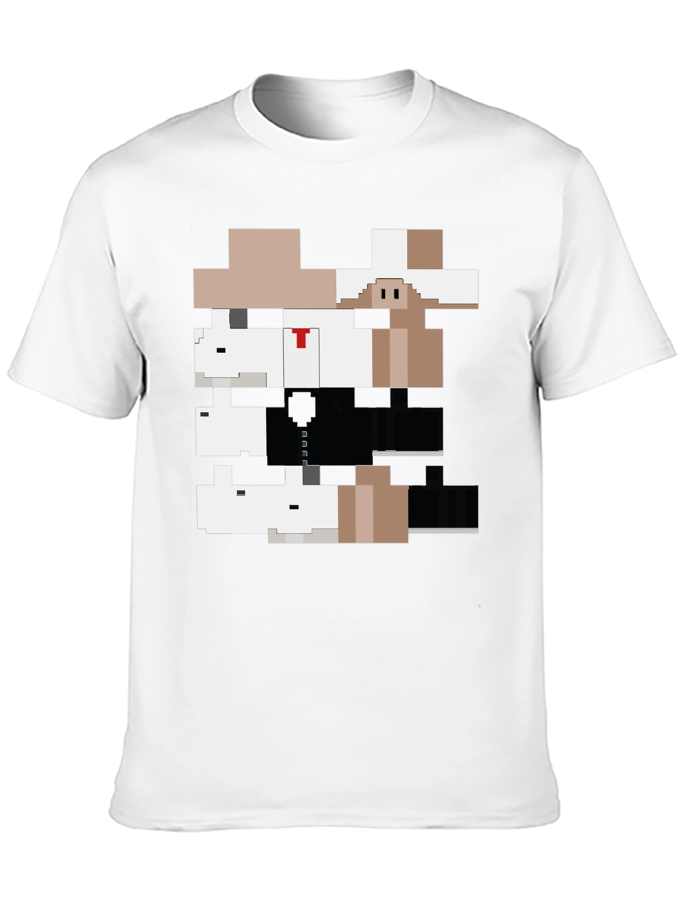 Pixelated Gangster Animals Graphic Tee - 10