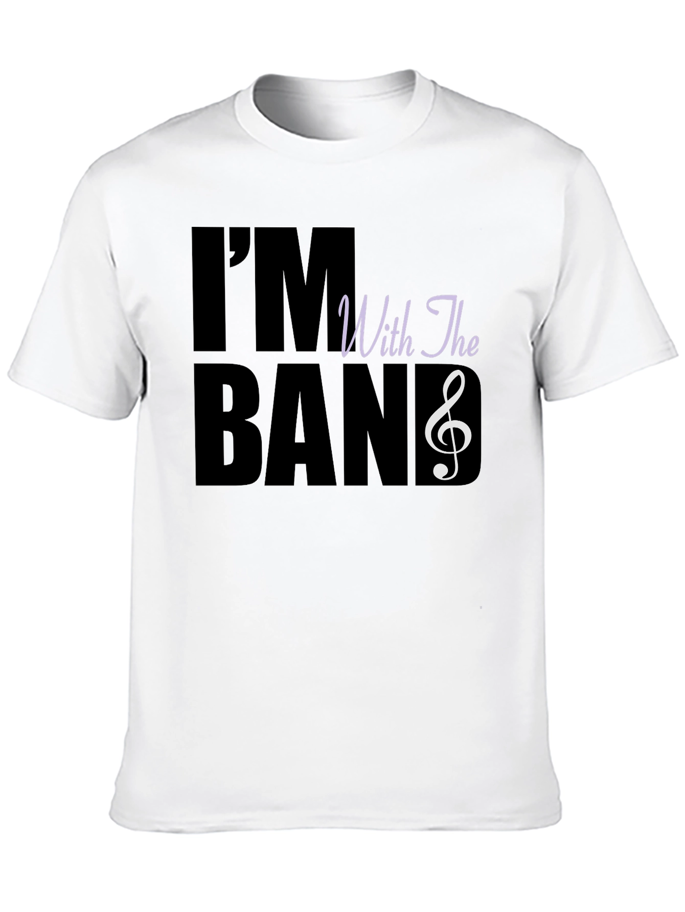 Black I'm With The Band Graphic Tee - Music Lover T-Shirt view 10