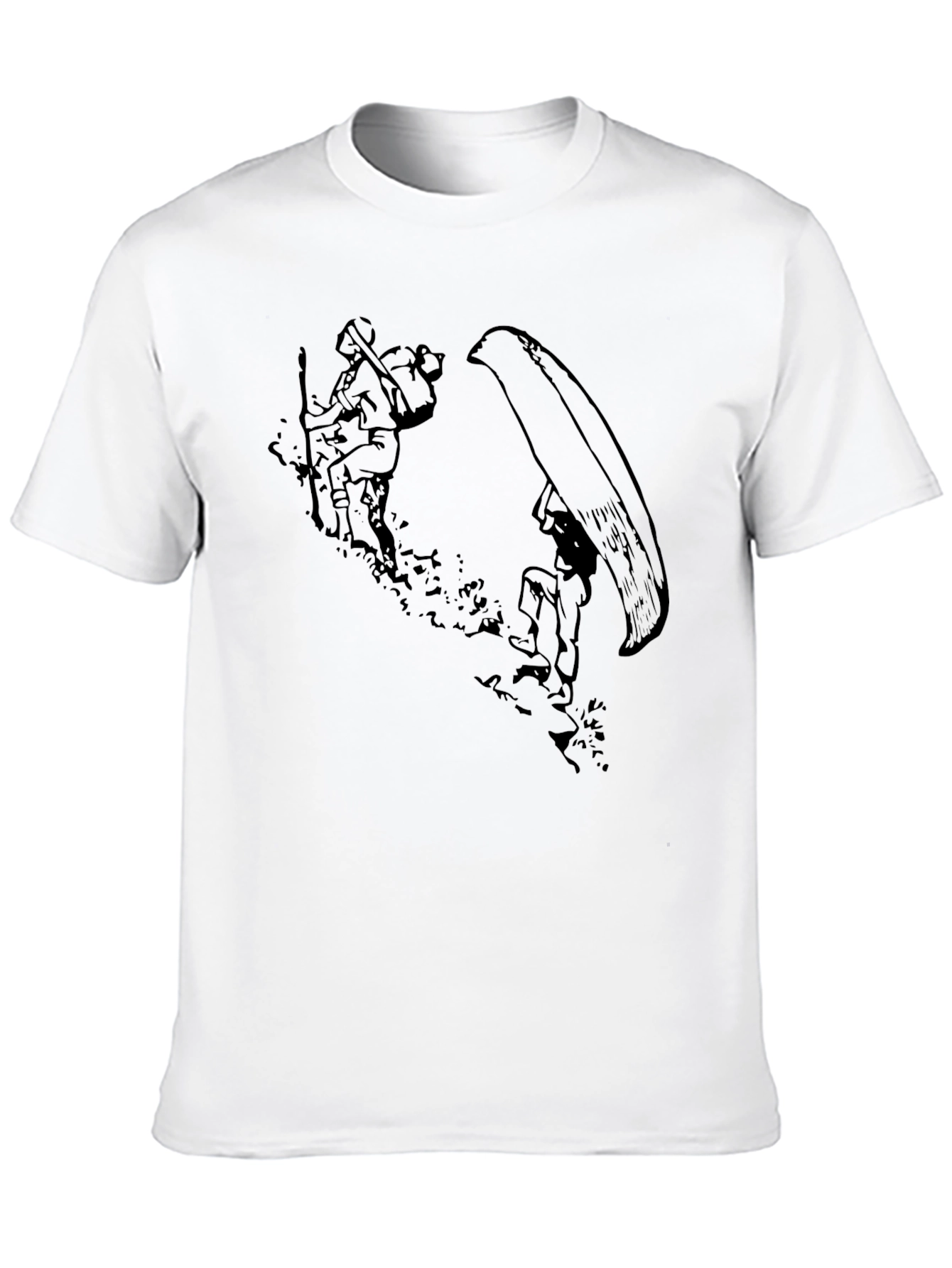 Black Hiking Graphic T-Shirt - 10