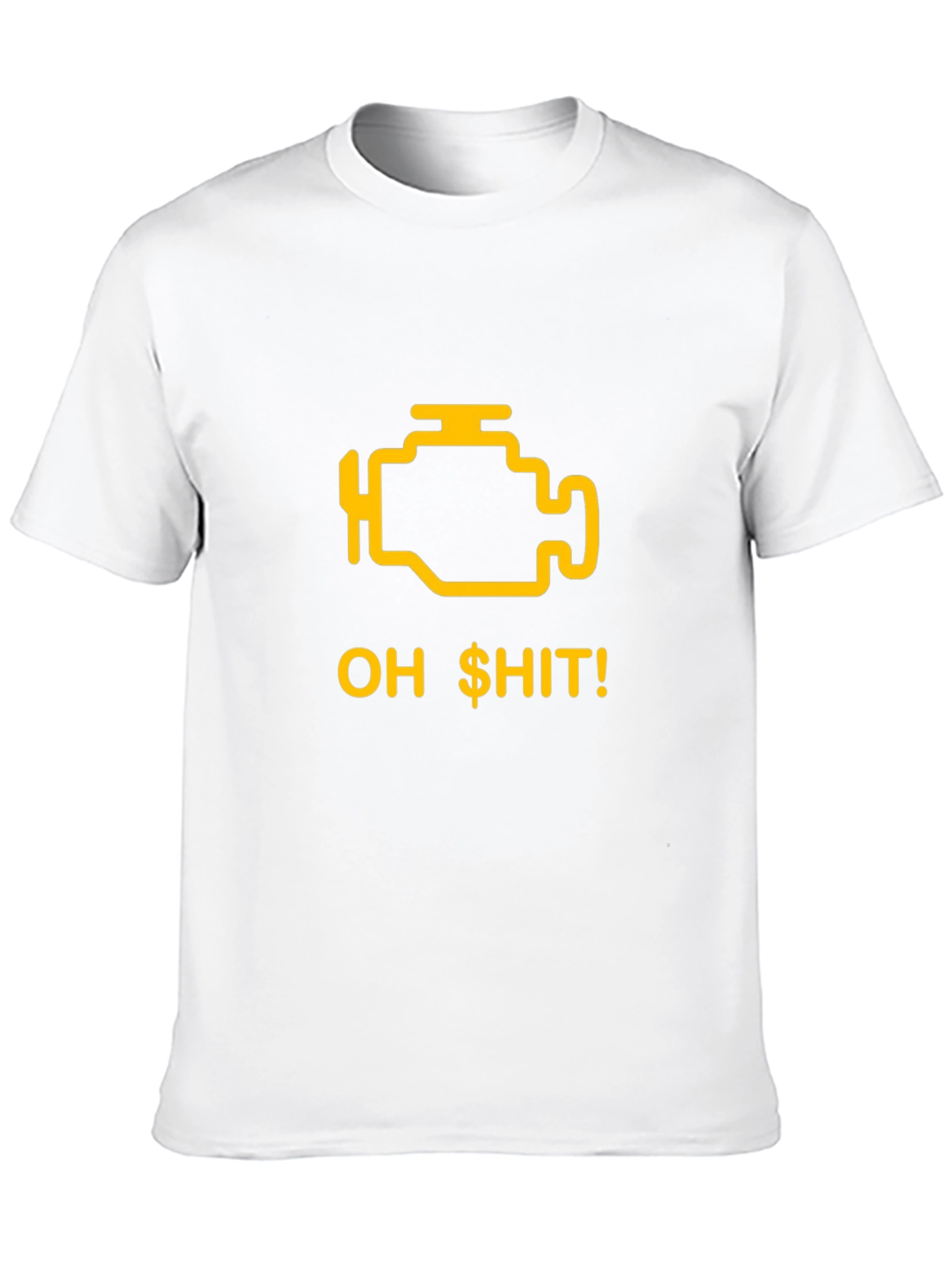 Black Check Engine Funny Graphic T-Shirt view 10