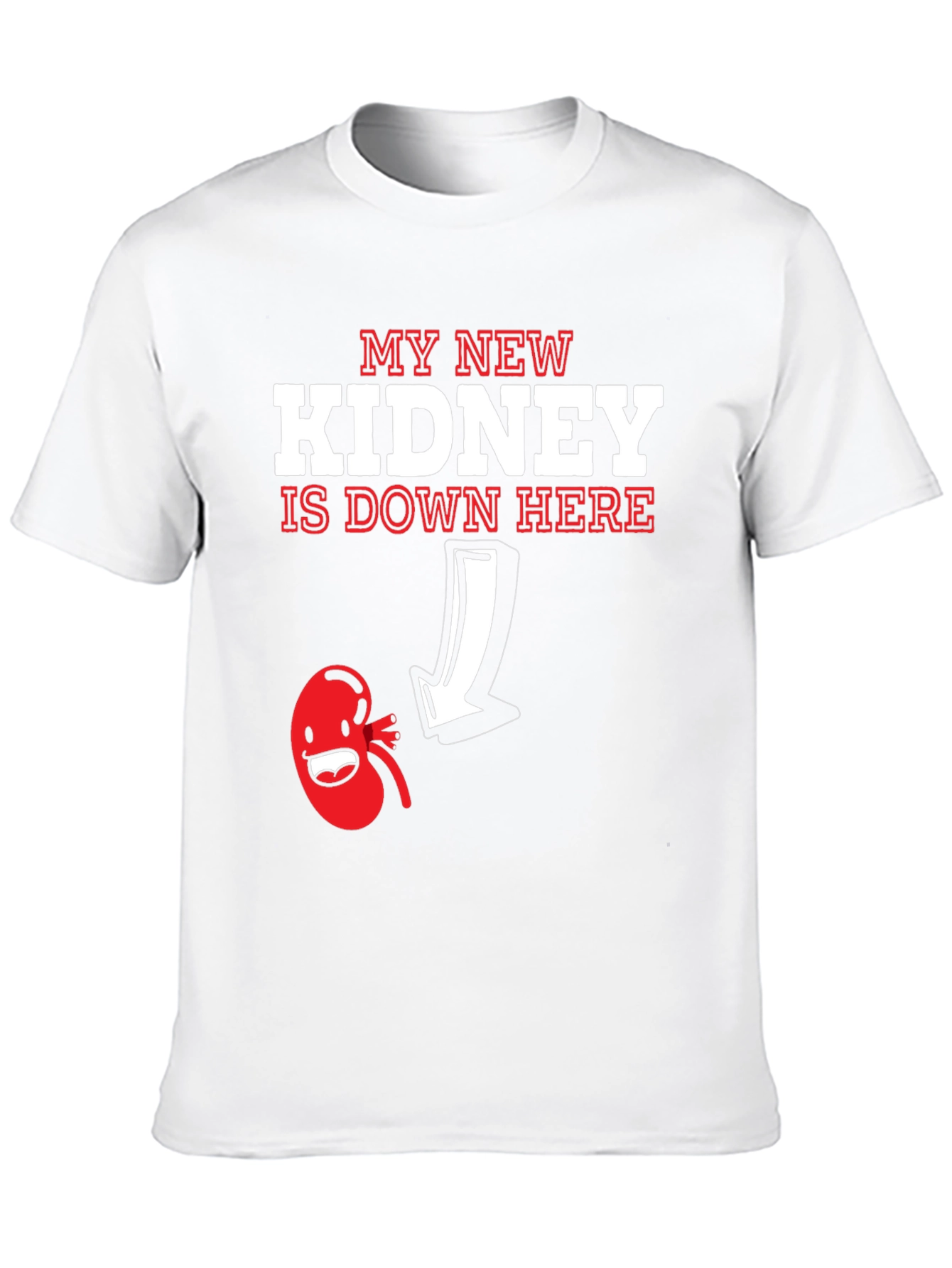 Black New Kidney T-Shirt - Funny Transplant Gift view 10