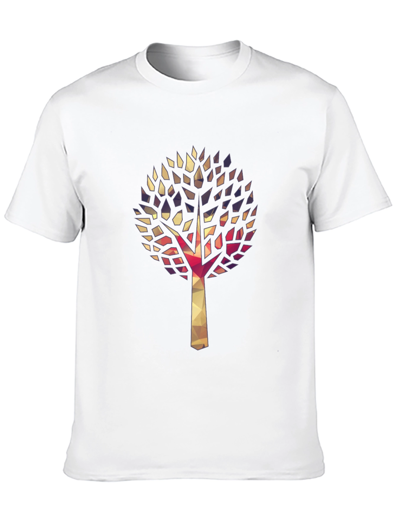 Black Geometric Tree Graphic Tee - Stylish & Unique view 10