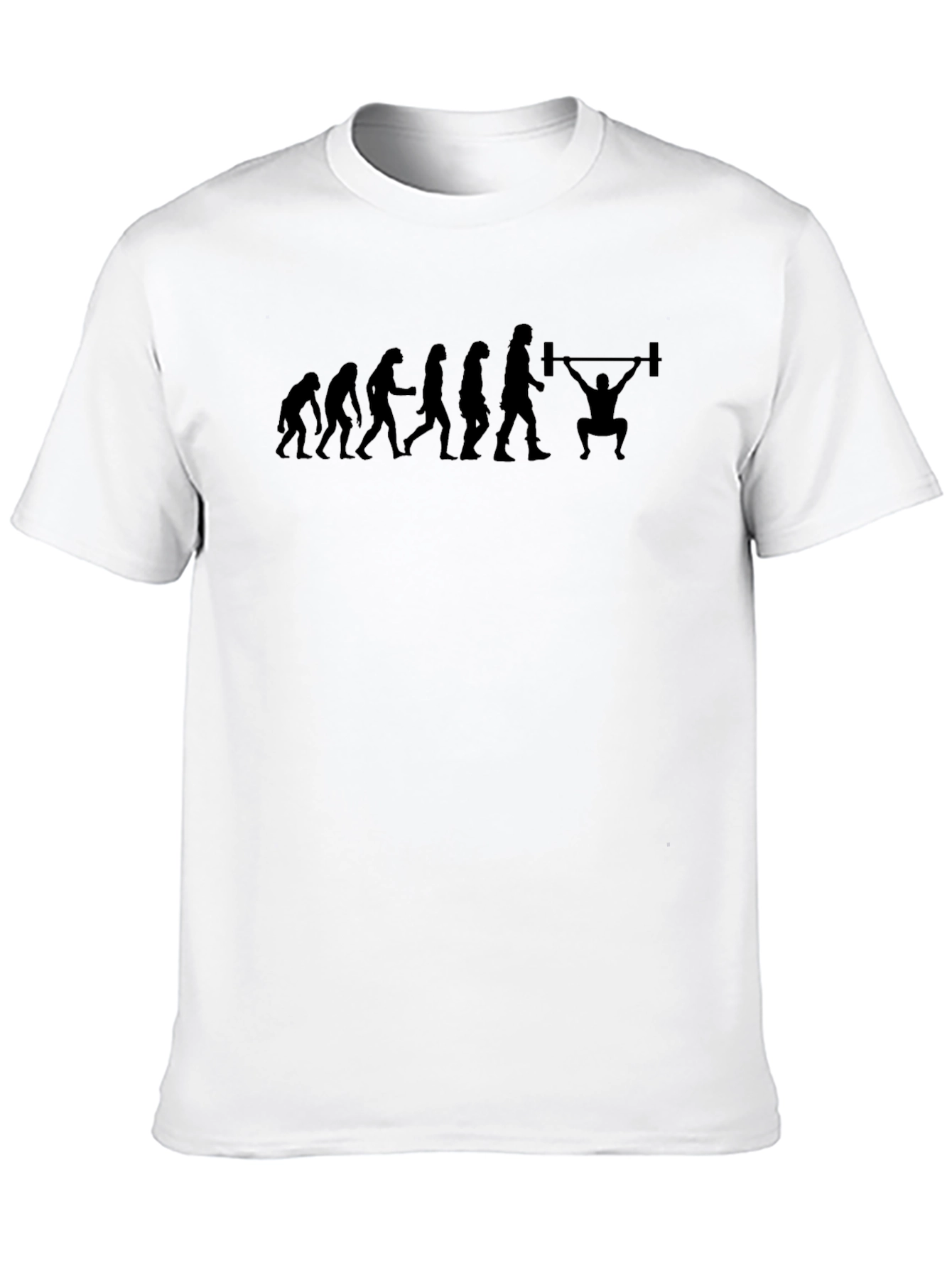 Black Evolution of Weightlifting Black T-Shirt view 10
