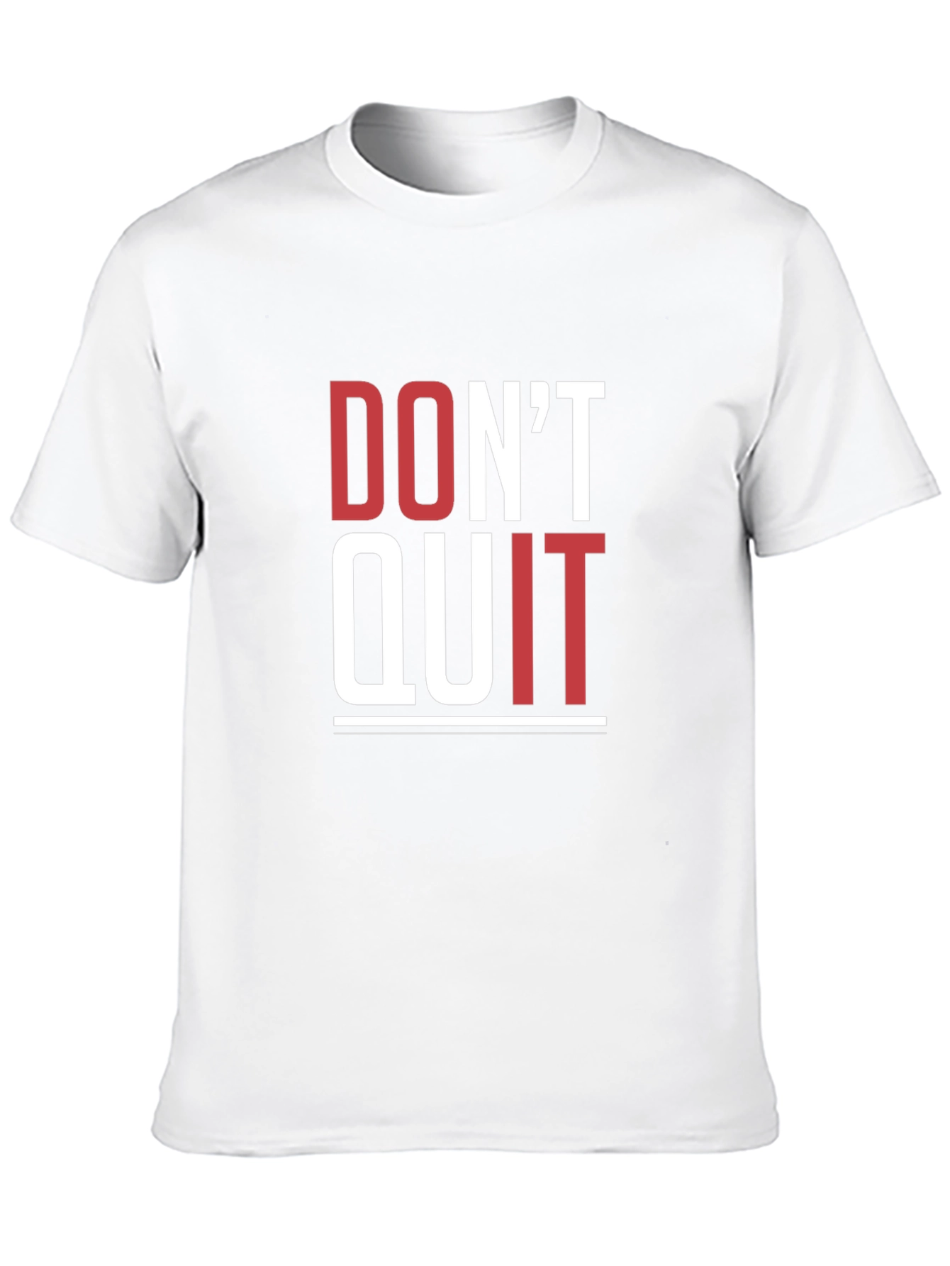 Black Motivational Graphic Tee - Don't Quit T-Shirt view 10