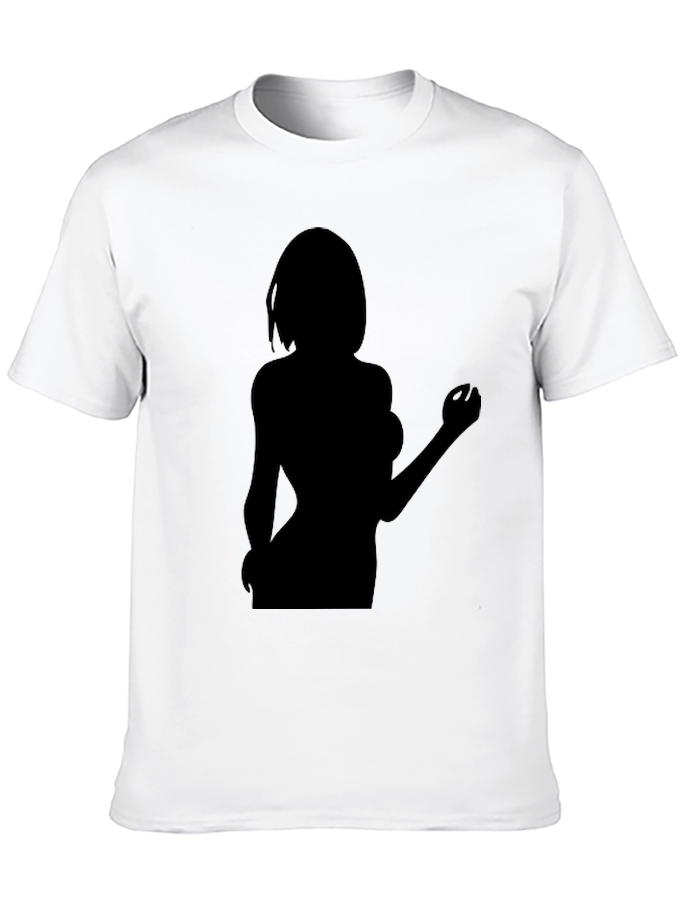 Black Silhouette Graphic Tee - Black Unisex T-Shirt view 10