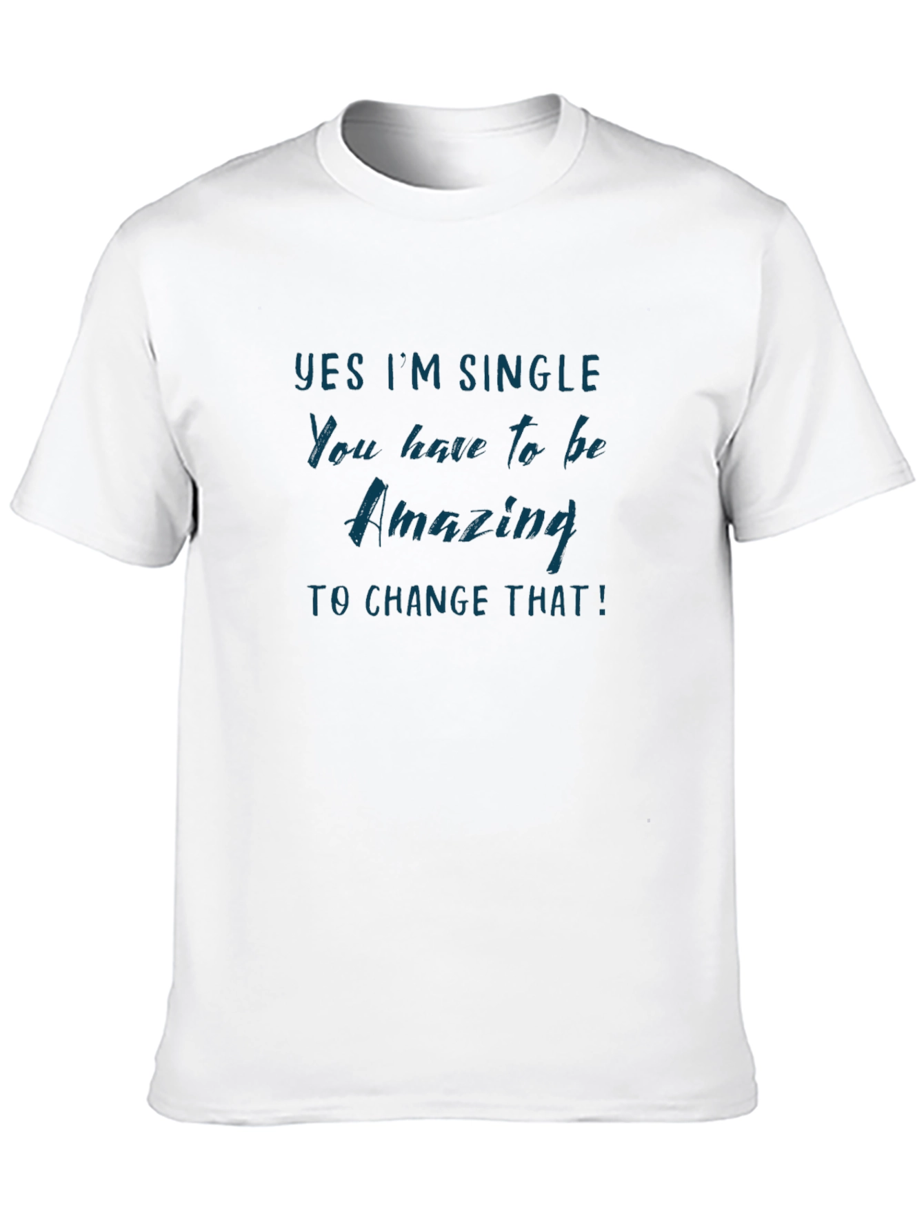 Black Yes I'm Single Graphic Tee view 10