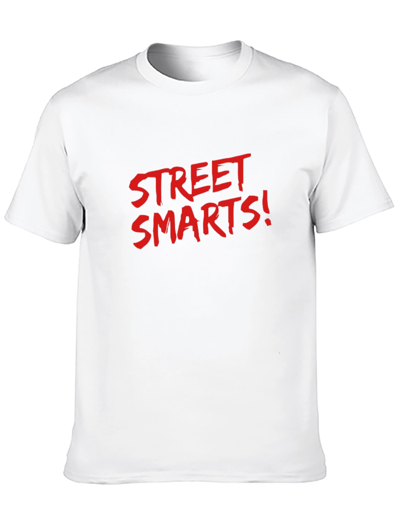 Black Street Smarts Graphic Tee - Bold Red Print view 10