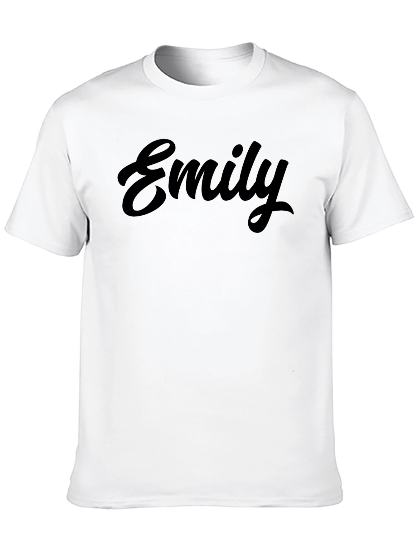 Black Emily Black T-Shirt - Personalized Name Tee view 10