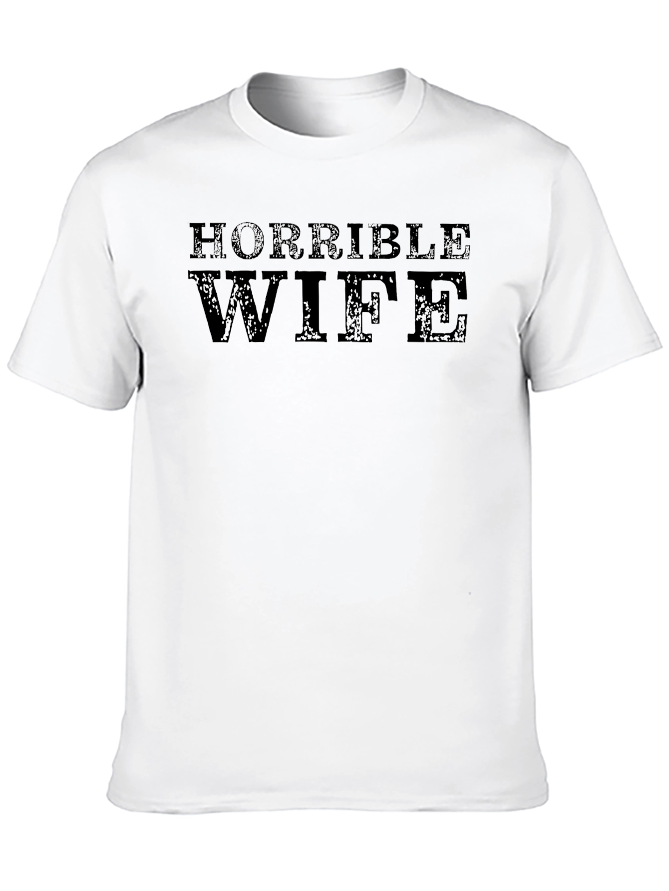 Black Horrible Wife Graphic Novelty T-Shirt view 10