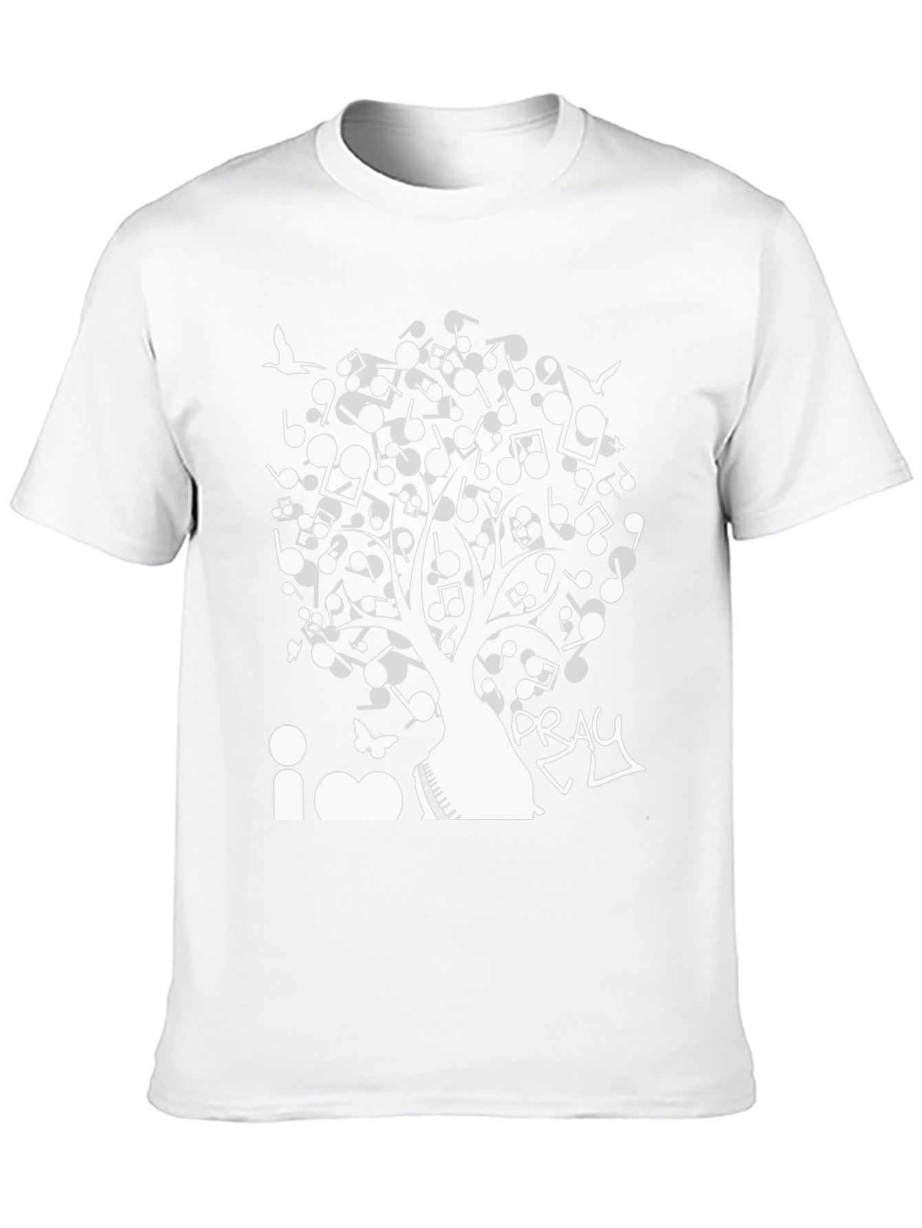 Black Music Tree Graphic Tee view 10