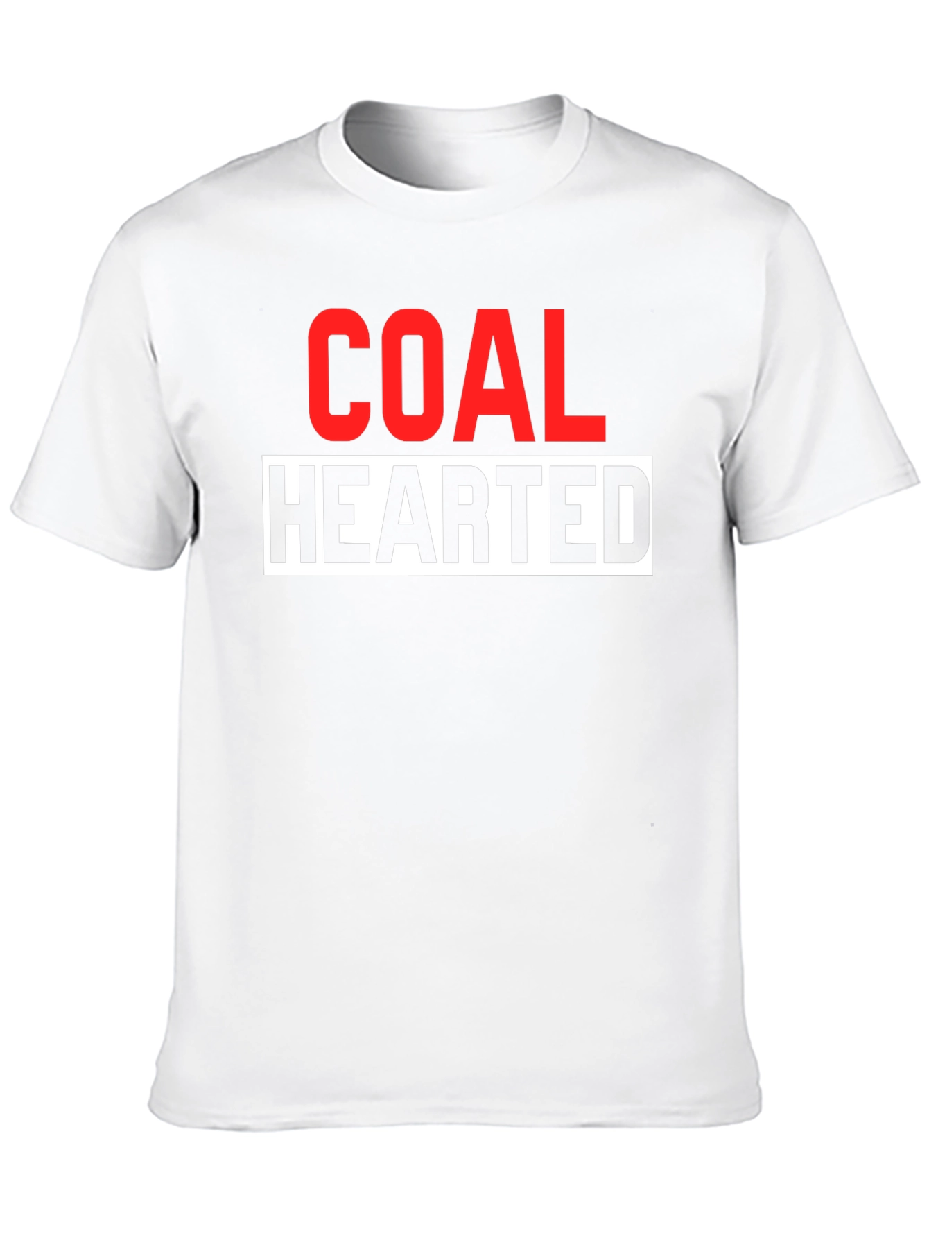 Black Coal Hearted Graphic Tee - Bold Statement T-Shirt view 10