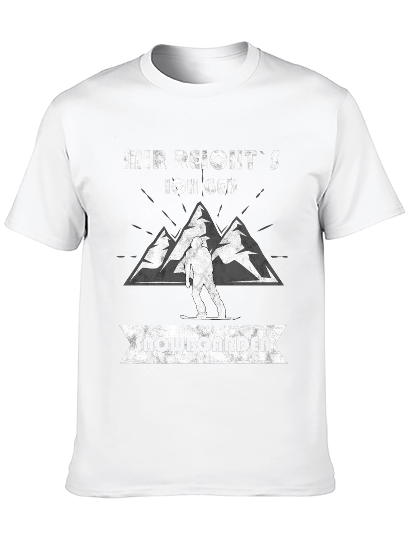 Black Mir Reicht's Snowboard T-Shirt view 10