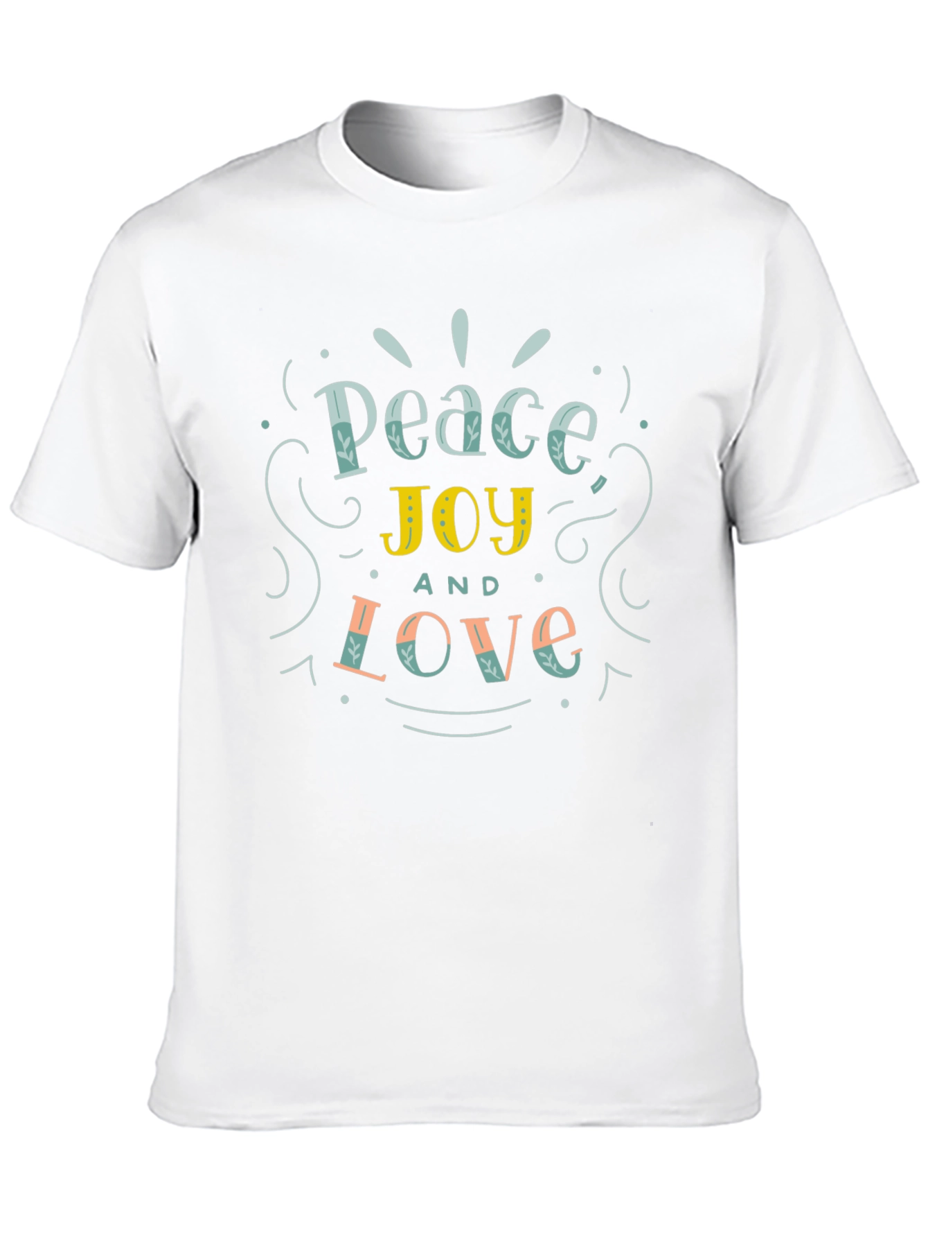 Black Peace Joy Love Graphic Tee - Black view 10
