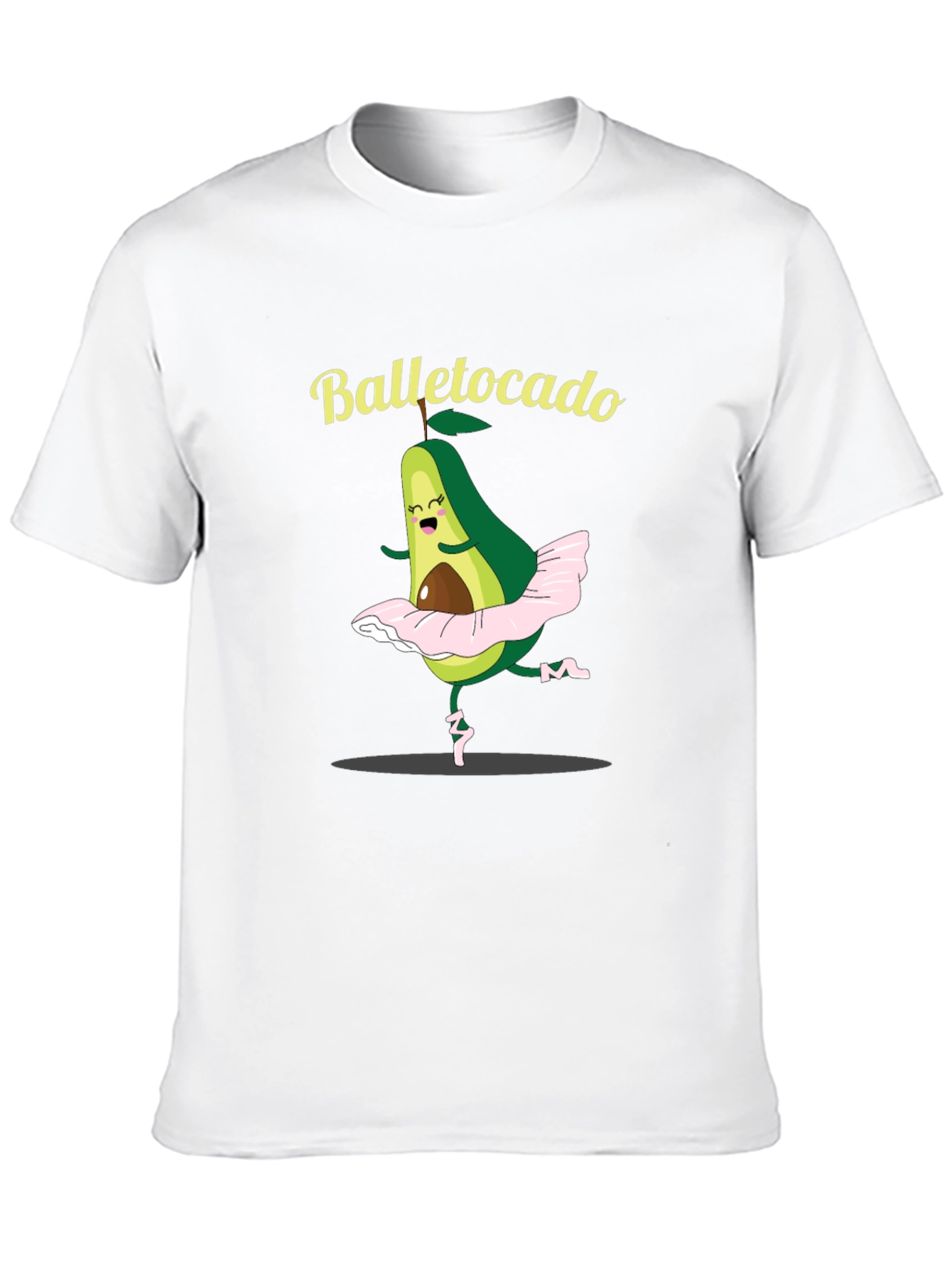 Black Balletocado T-Shirt - Avocado Ballet Pun view 10