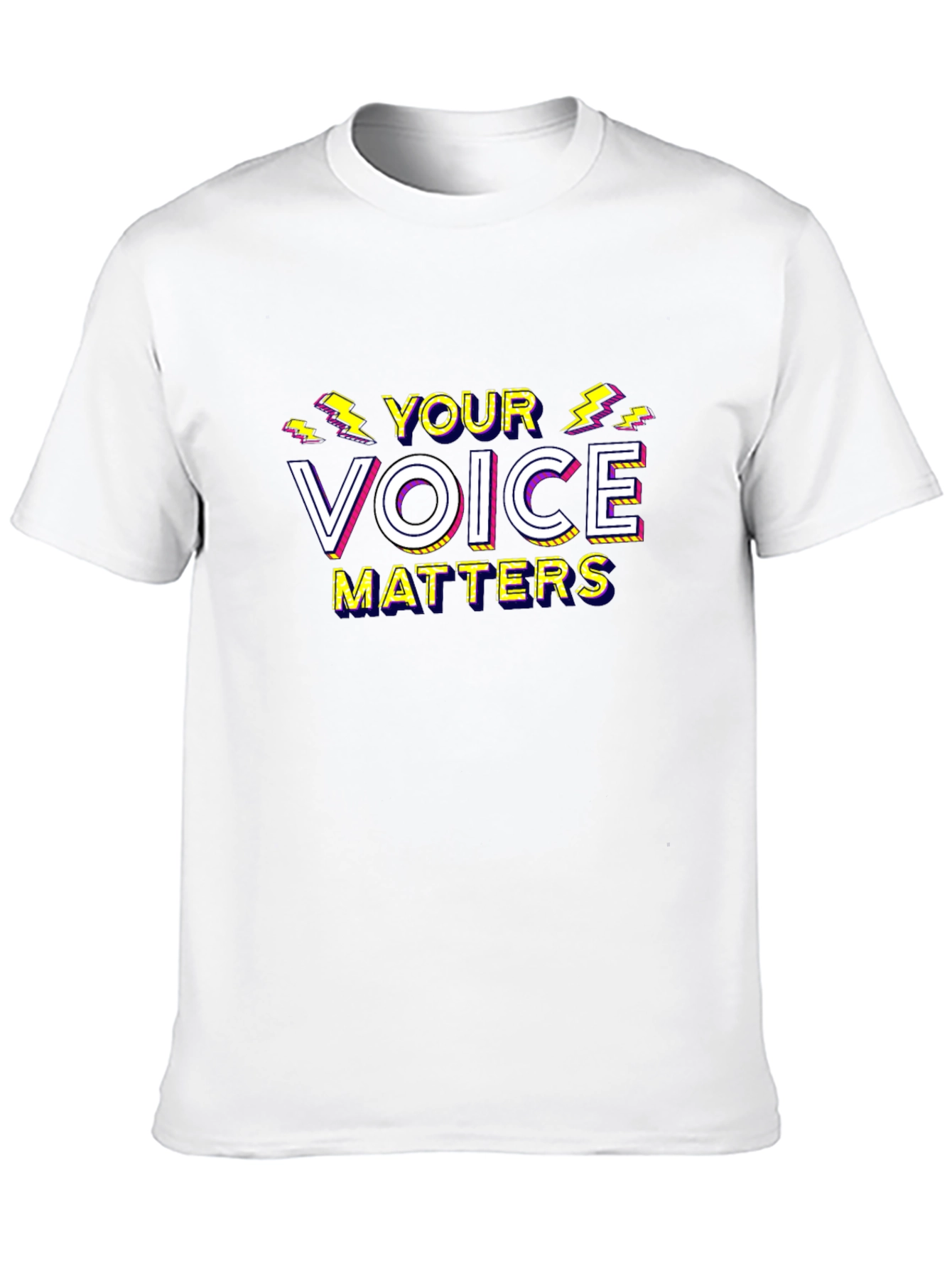 Black Your Voice Matters Graphic T-Shirt view 10