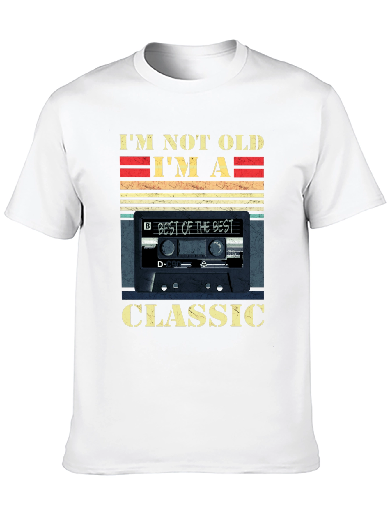 Black I'm Not Old I'm A Classic Cassette Tape T-Shirt view 10