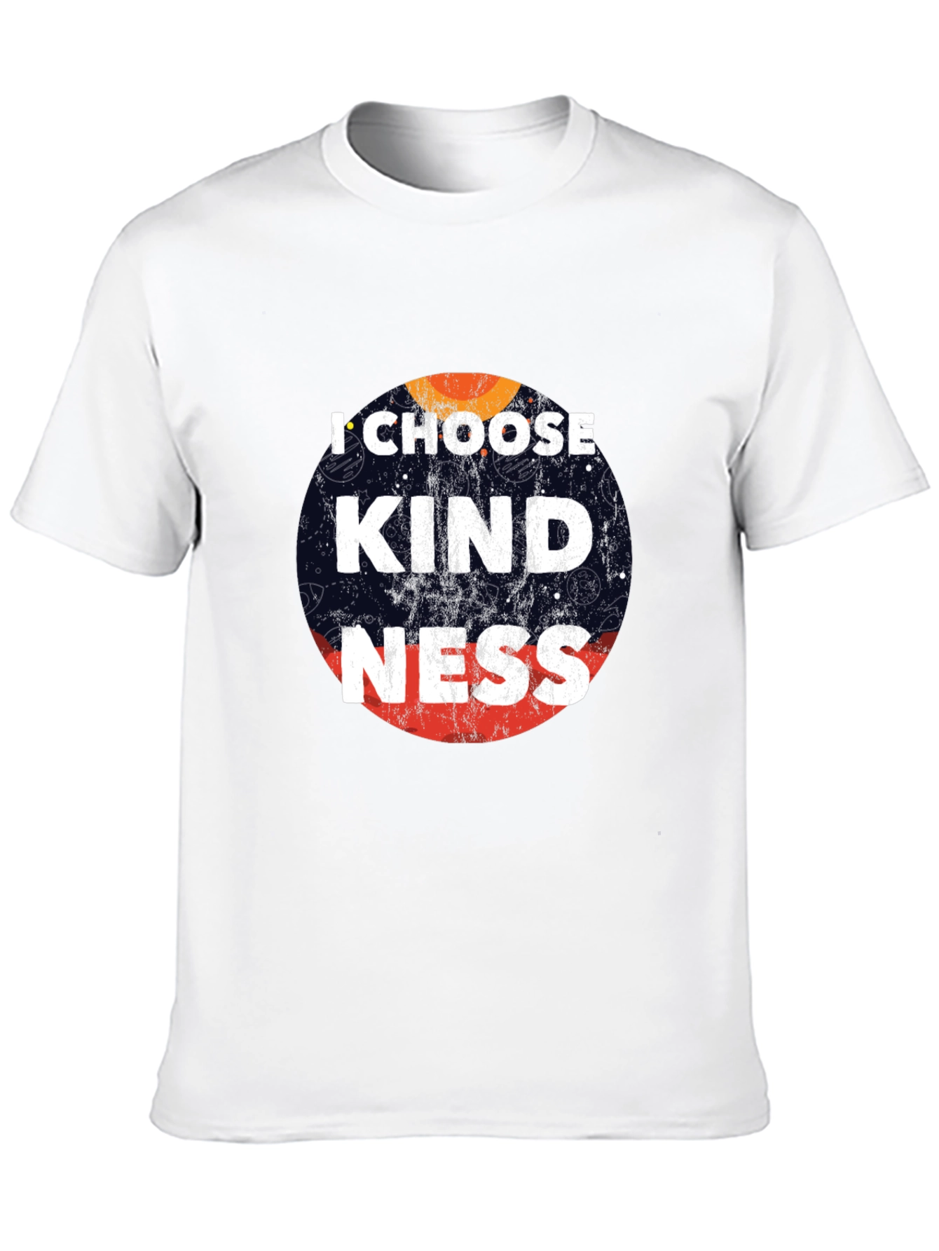 Black I Choose Kindness Graphic Tee - Black Cotton Casual T-Shirt view 10