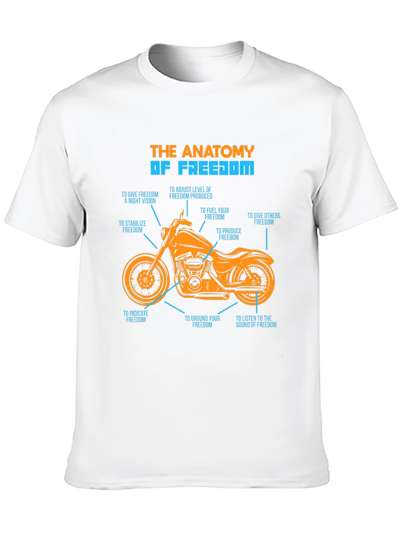 Black Anatomy of Freedom Graphic T-Shirt view 10