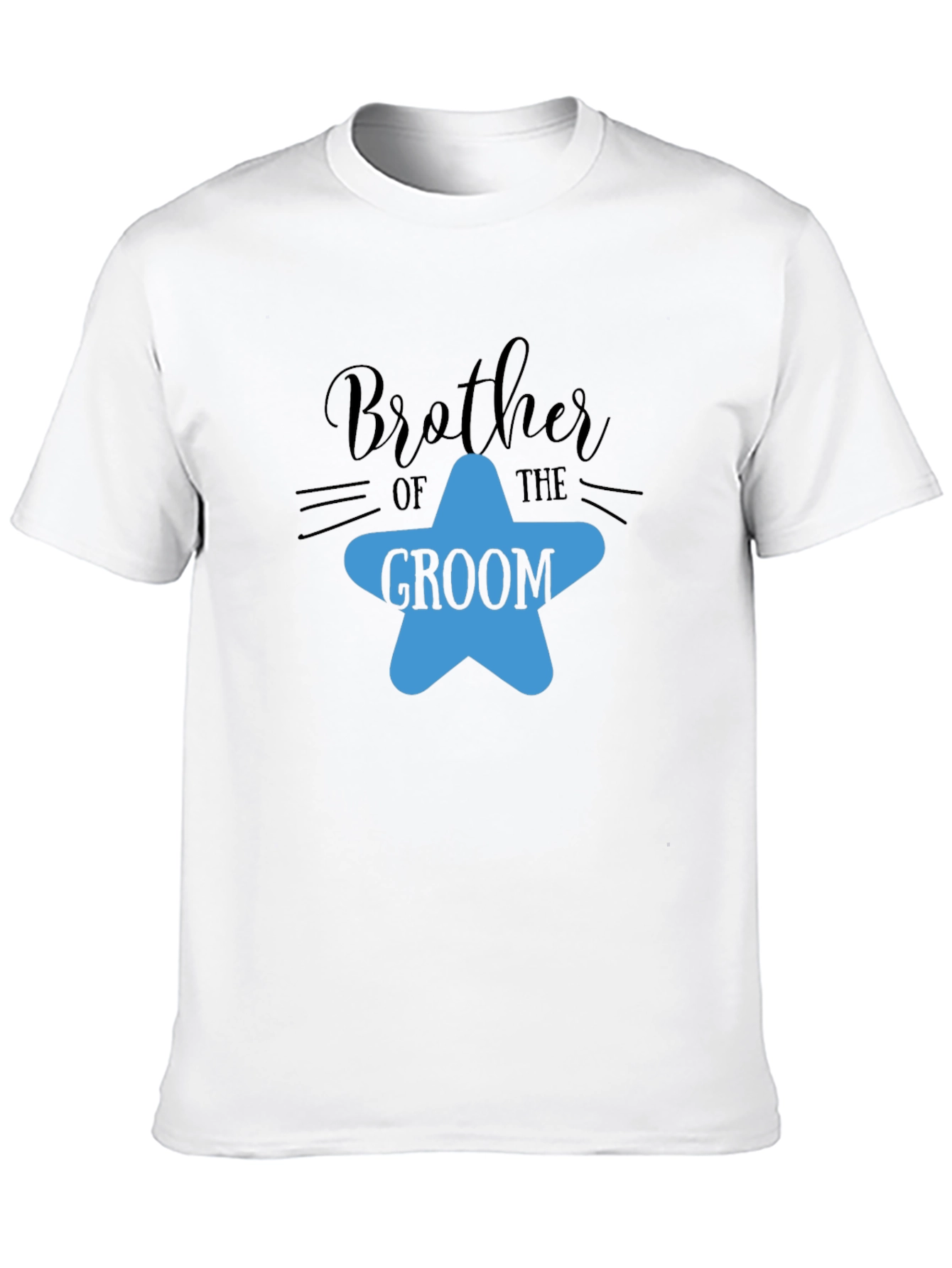 Brother of the Groom T-Shirt - Star Design - 10