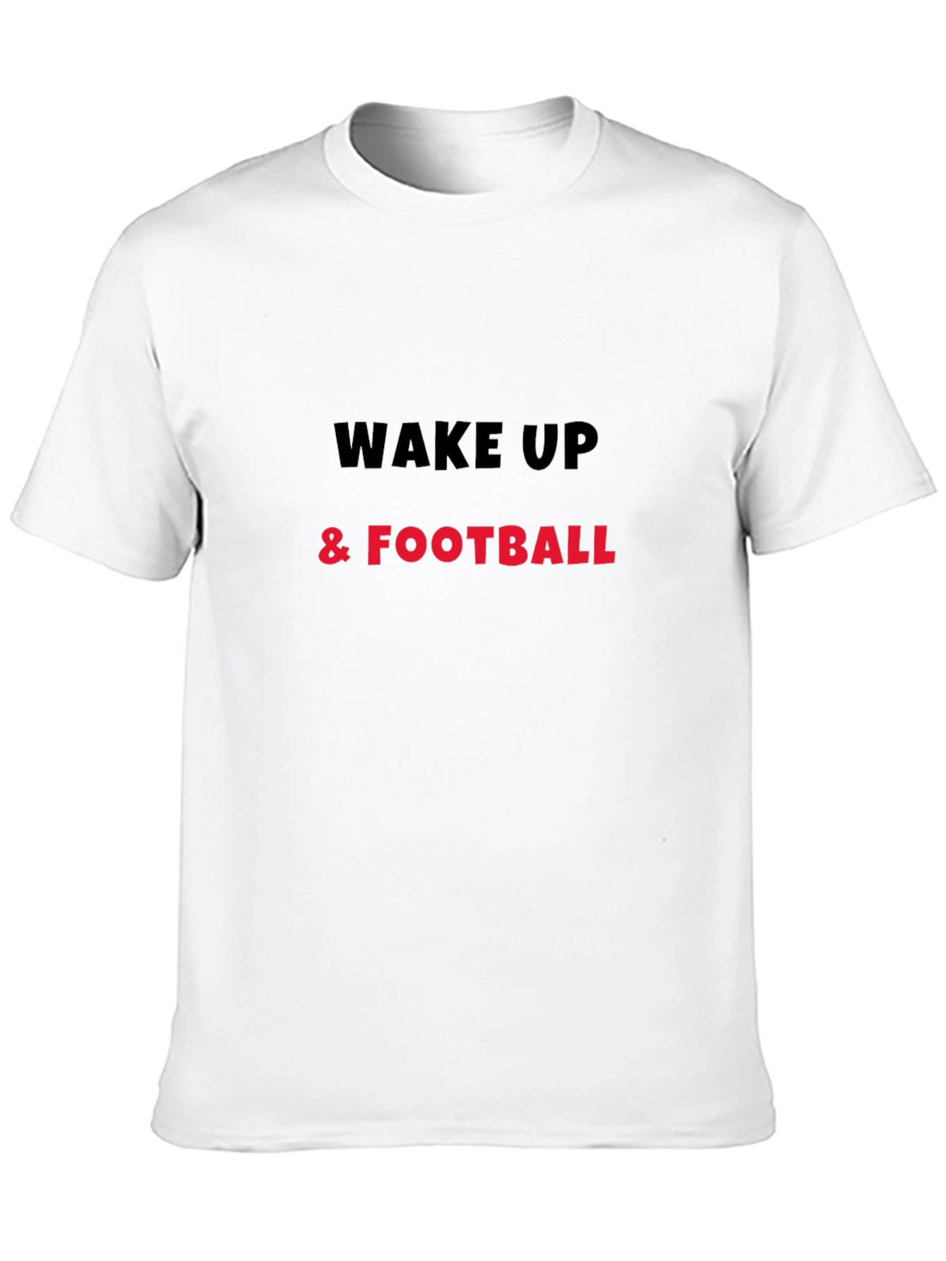 Black Wake Up & Football Black Graphic Tee view 10