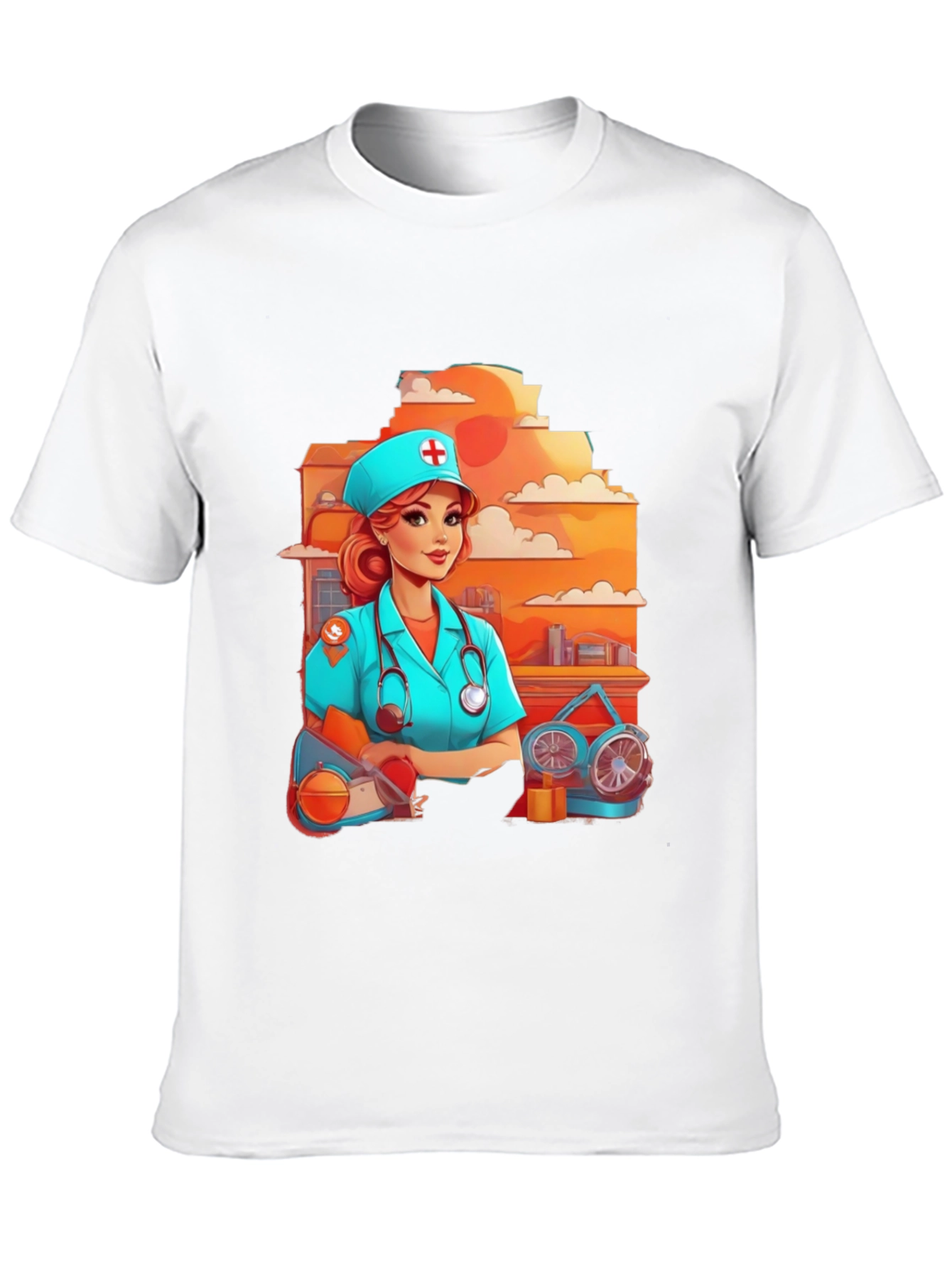 Black Nurse Graphic T-Shirt - Unisex Style view 10
